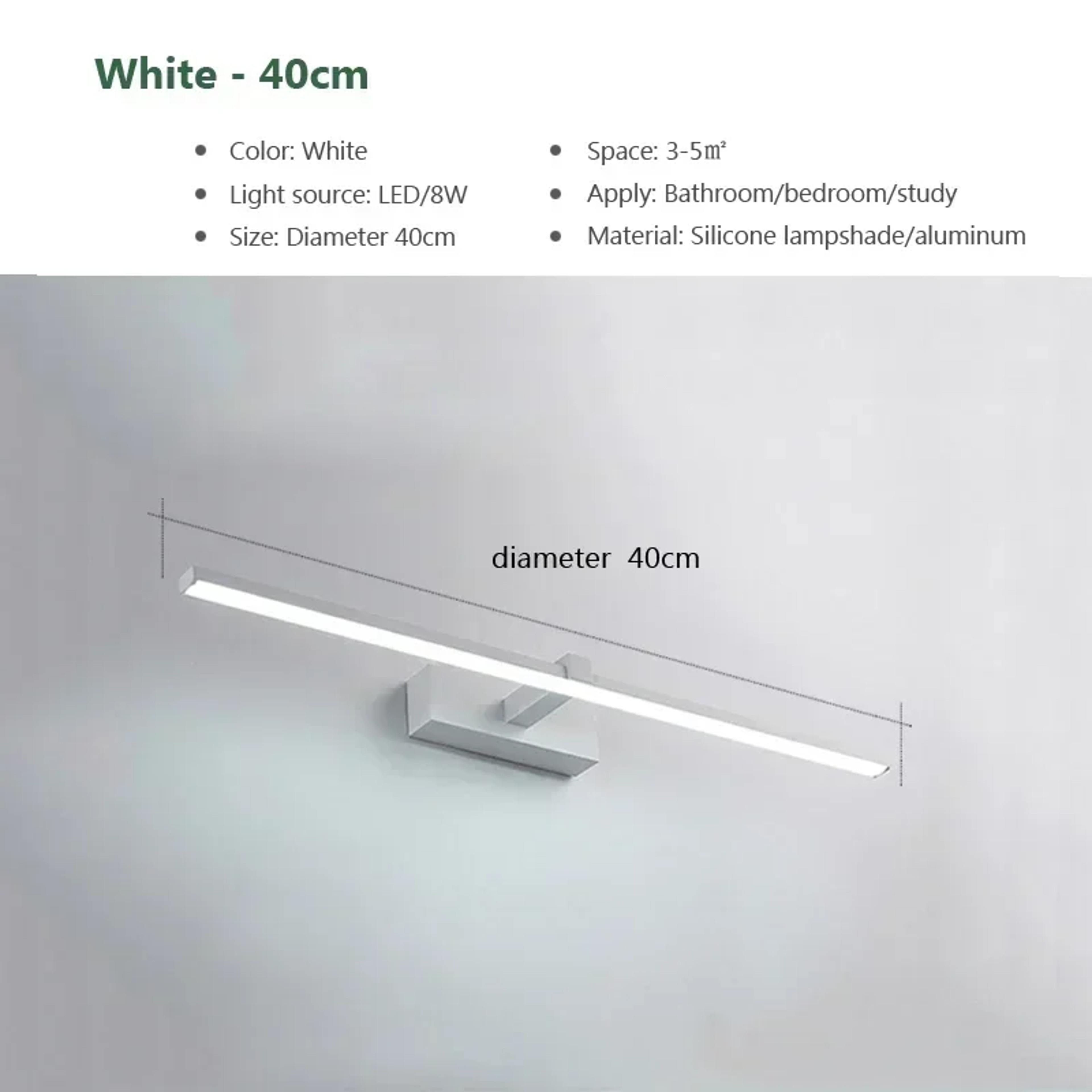 Modern LED Vanity Light Bathroom Mirror Wall Sconce For Makeup  Grooming Lighting 4