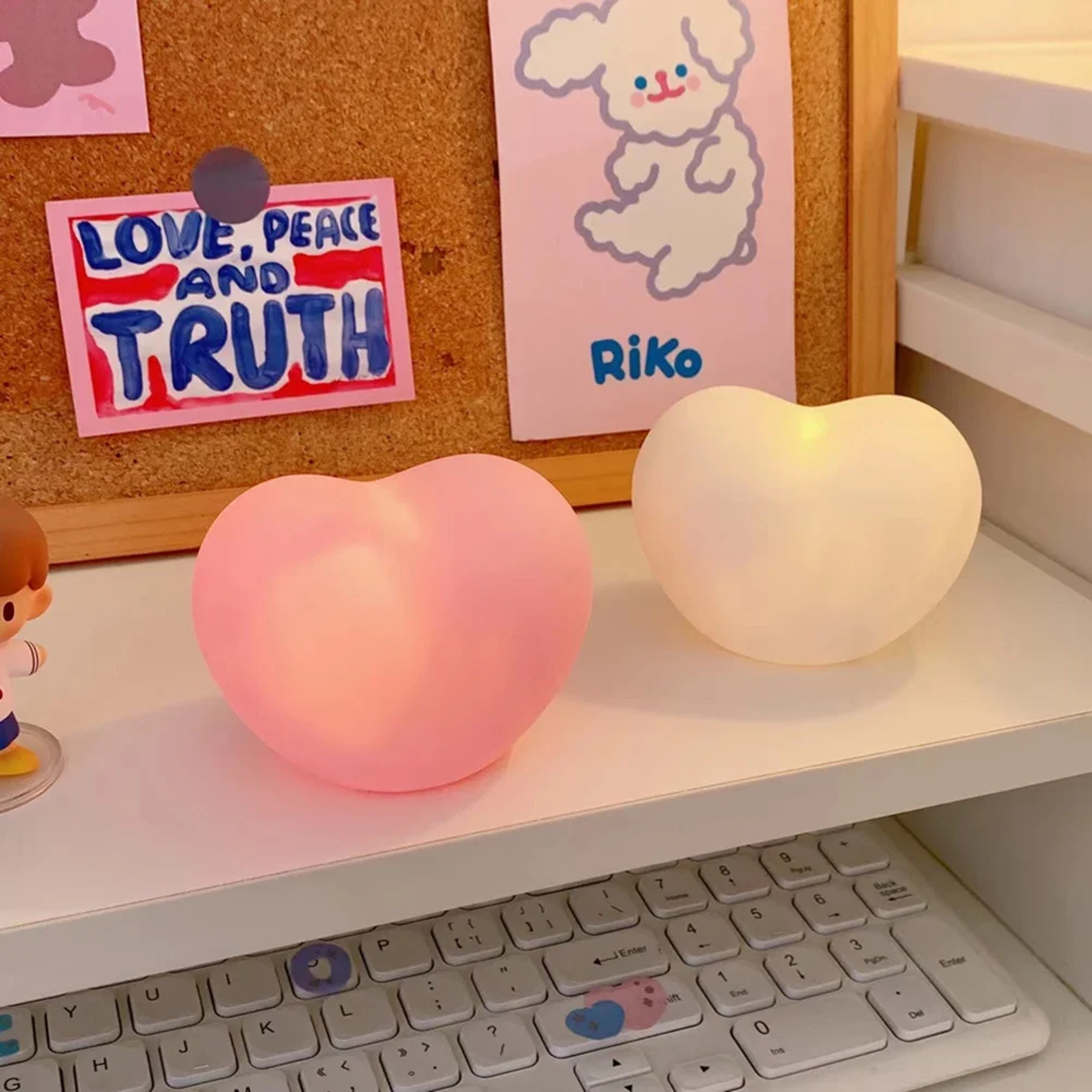 Romantic Heart LED Lamp Night Light For Weddings Bedrooms  Special Occasions 2