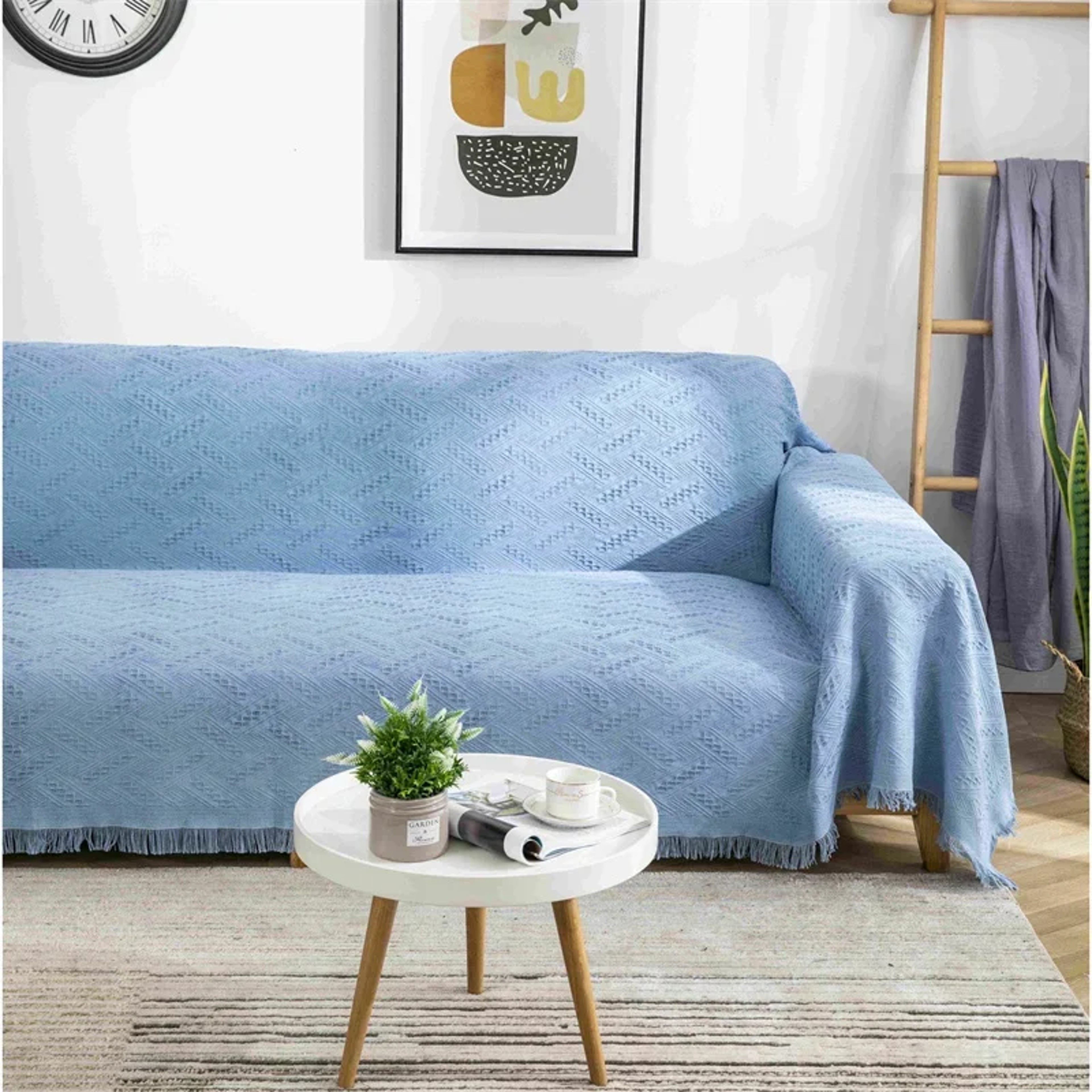 Nordic Cotton Throw Blanket With Tassels Soft Sofa Throw Blanket For Home Travel  Outdoor Adventure 2