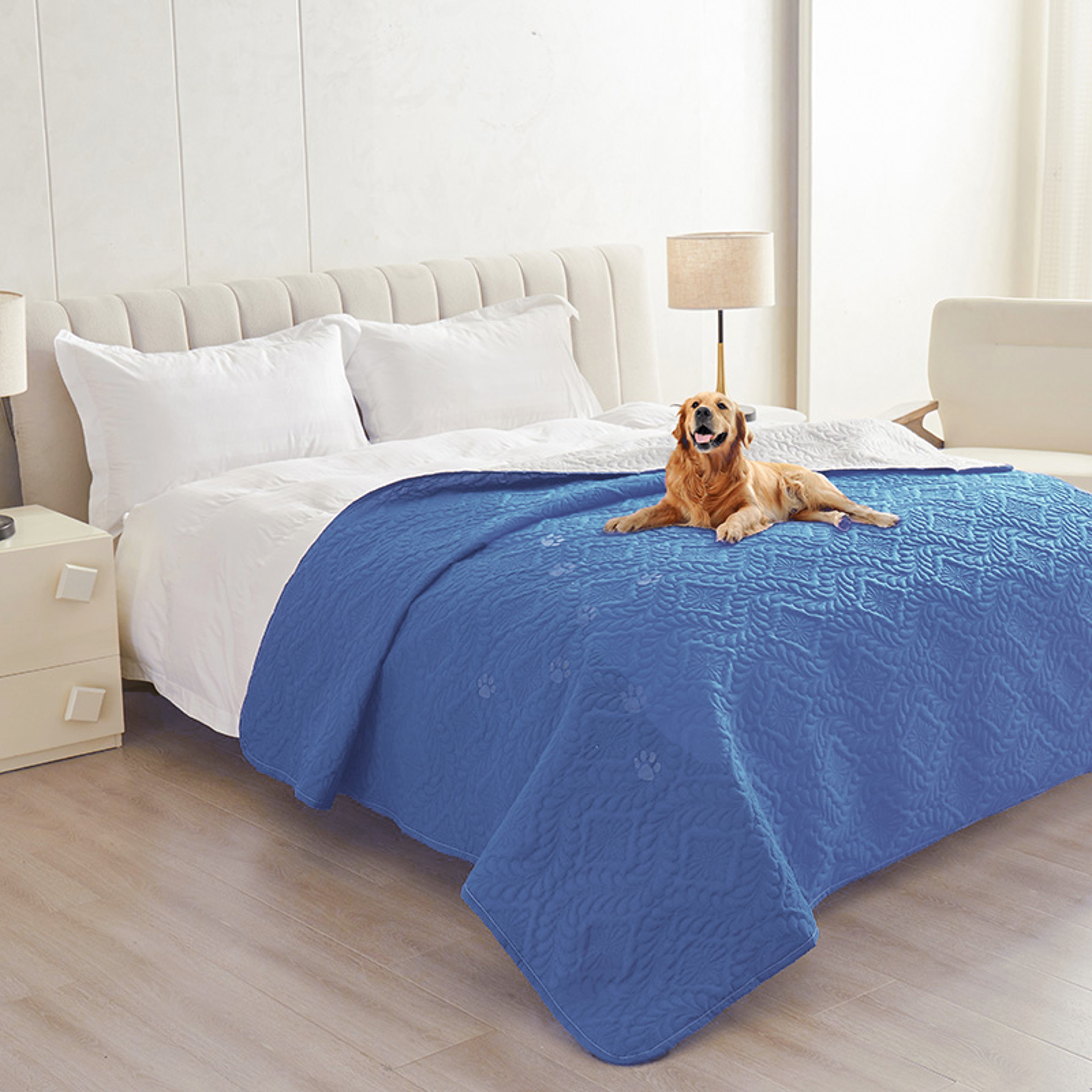 Waterproof Dog Bed Cover Non Slip Pet Furniture Protector Blanket For Beds  Couches 8