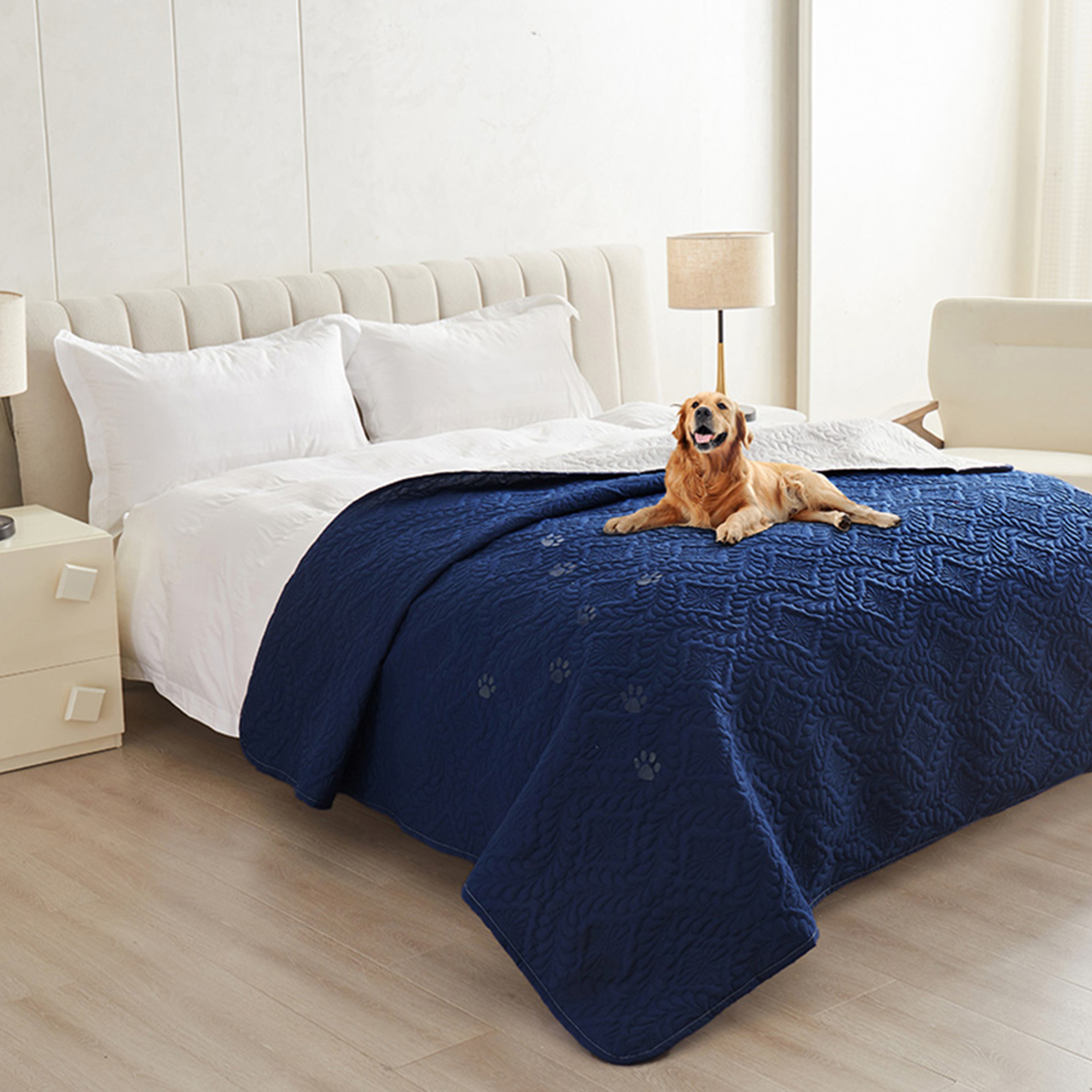 Waterproof Dog Bed Cover Non Slip Pet Furniture Protector Blanket For Beds  Couches 9
