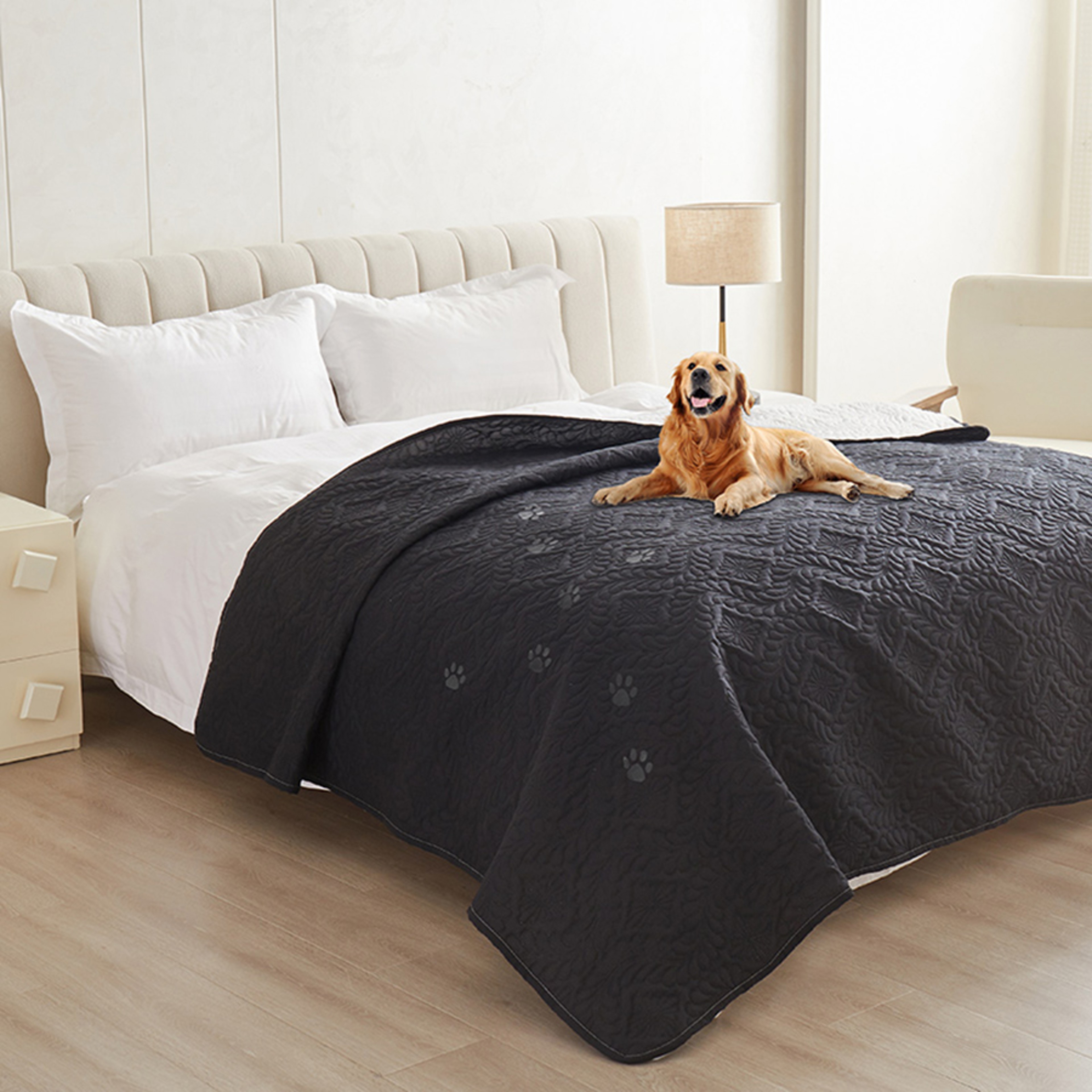 Waterproof Dog Bed Cover Non Slip Pet Furniture Protector Blanket For Beds  Couches 11