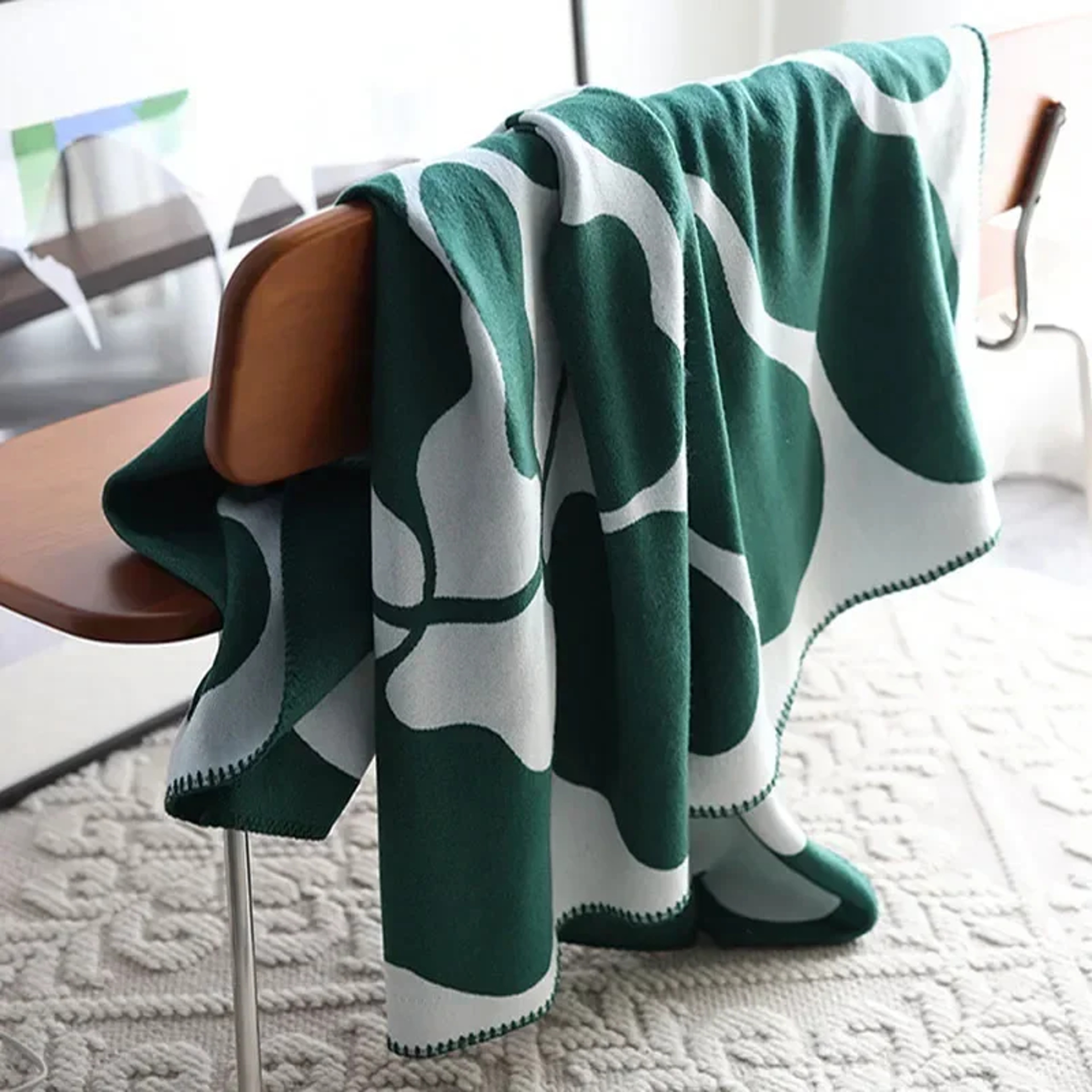 Luxury Jacquard Throw Blanket Soft Imitation Cashmere Sofa Throw & Nordic Decorative Bedspread – view 9