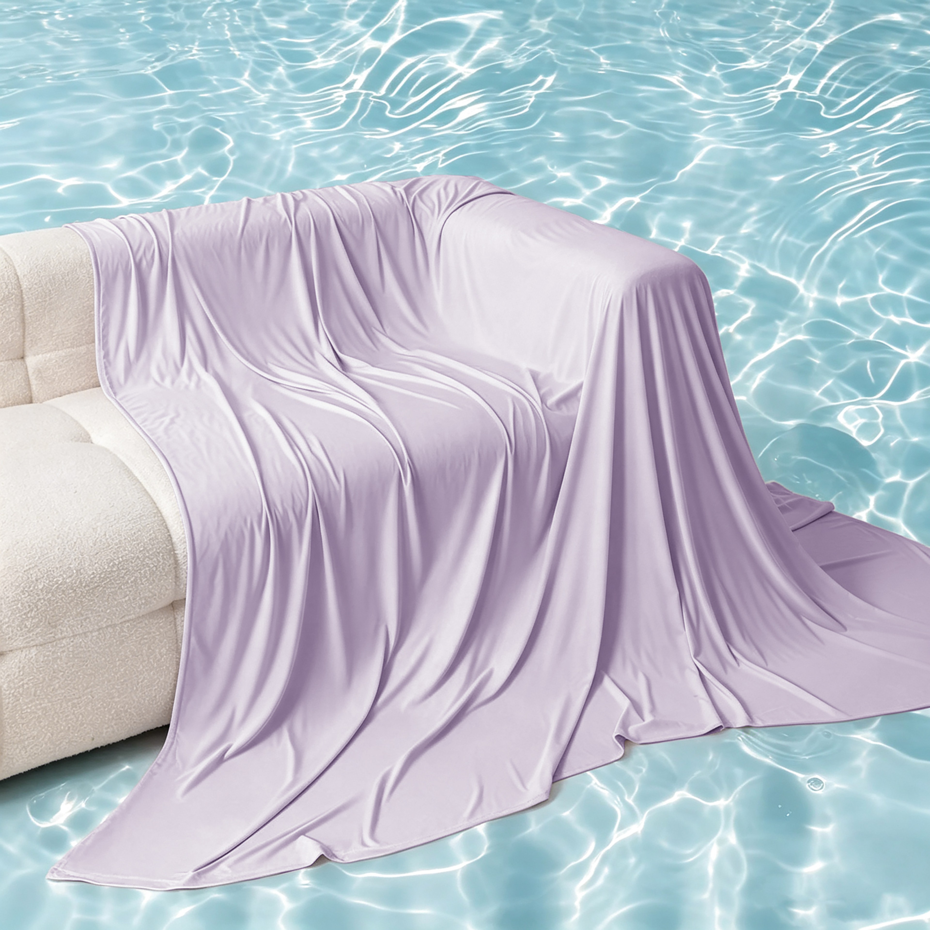 Ultra Soft Cooling Blanket Ice Silk Summer Blanket For Night Sweats Lightweight Breathable Bed Thro 2