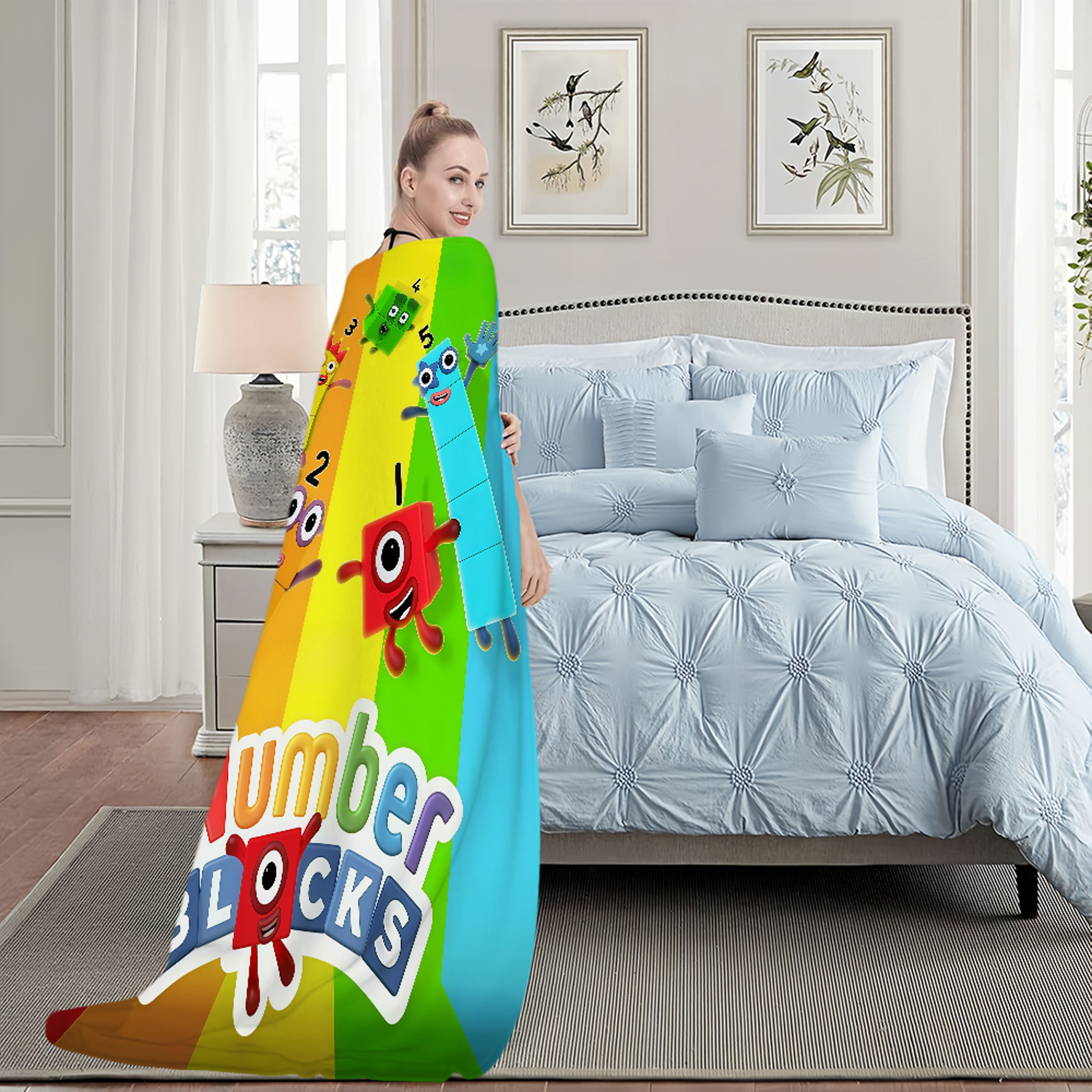 Classic Cartoon Flannel Blanket Soft Cartoon Throw Blanket for Bed, Sofa, Travel & Picnic – view 4