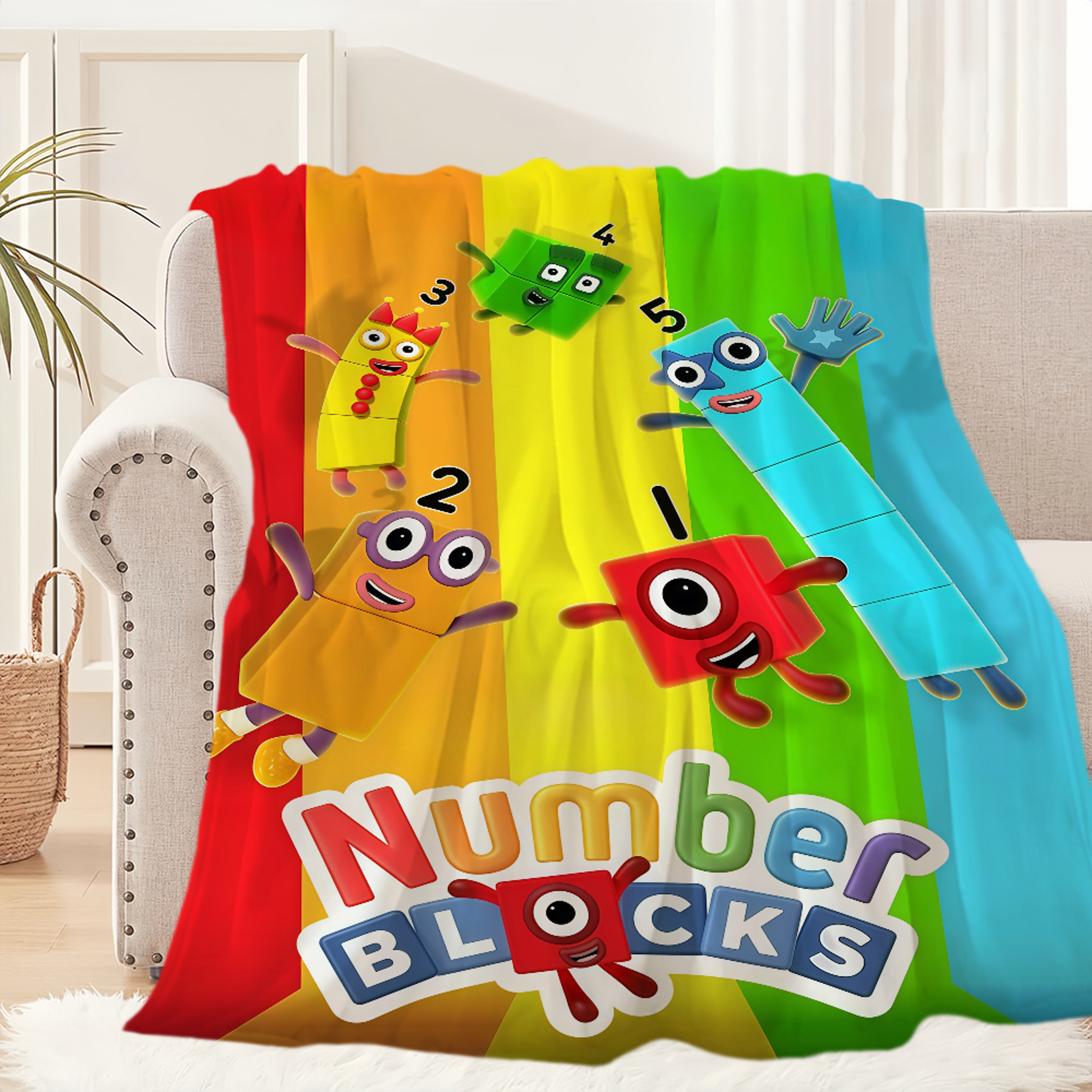 Classic Cartoon Flannel Blanket Soft Cartoon Throw Blanket for Bed, Sofa, Travel & Picnic – view 6