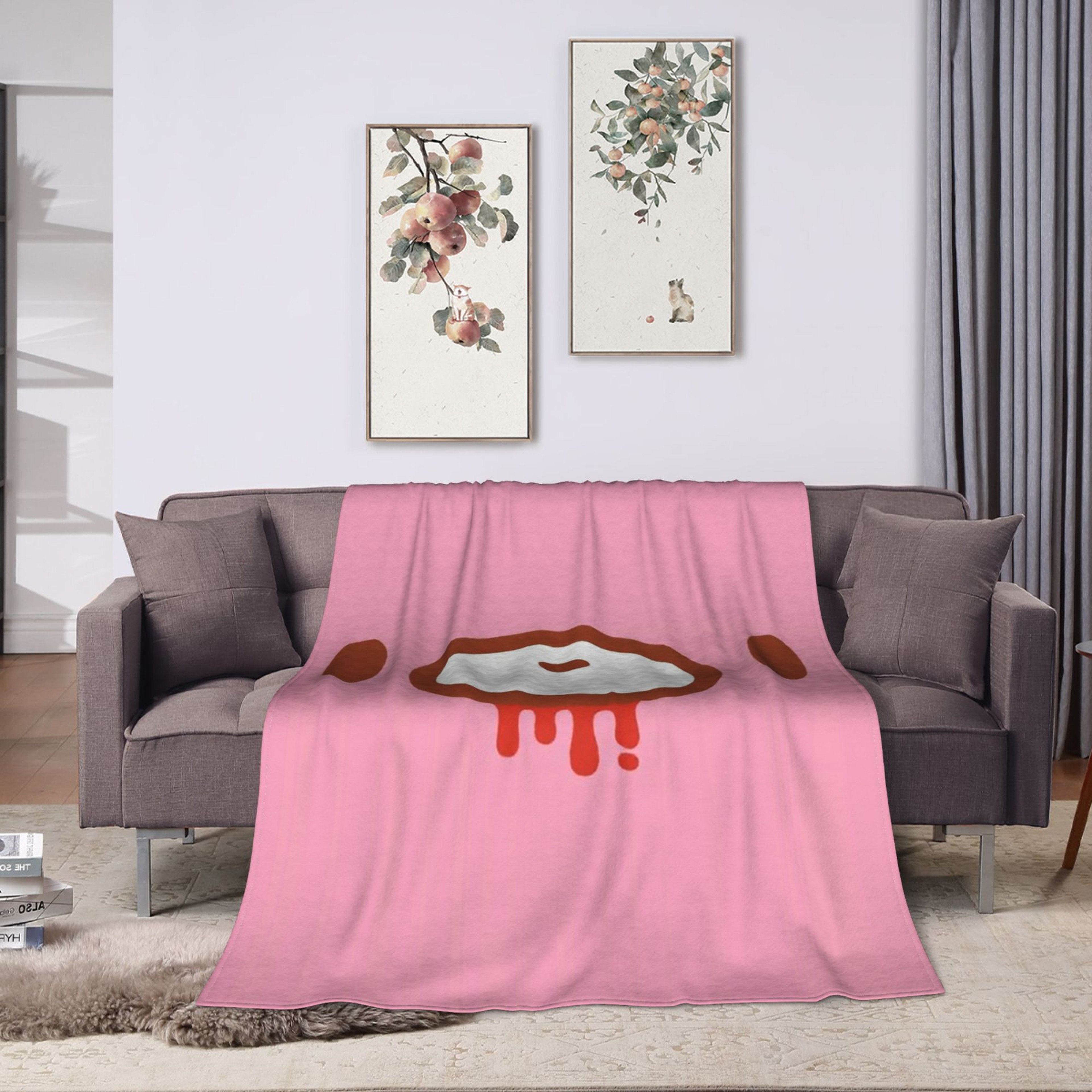 Gloomy Bear Blanket Soft Flannel Throw Blanket For Bed Sofa  Cozy Home Decor 1