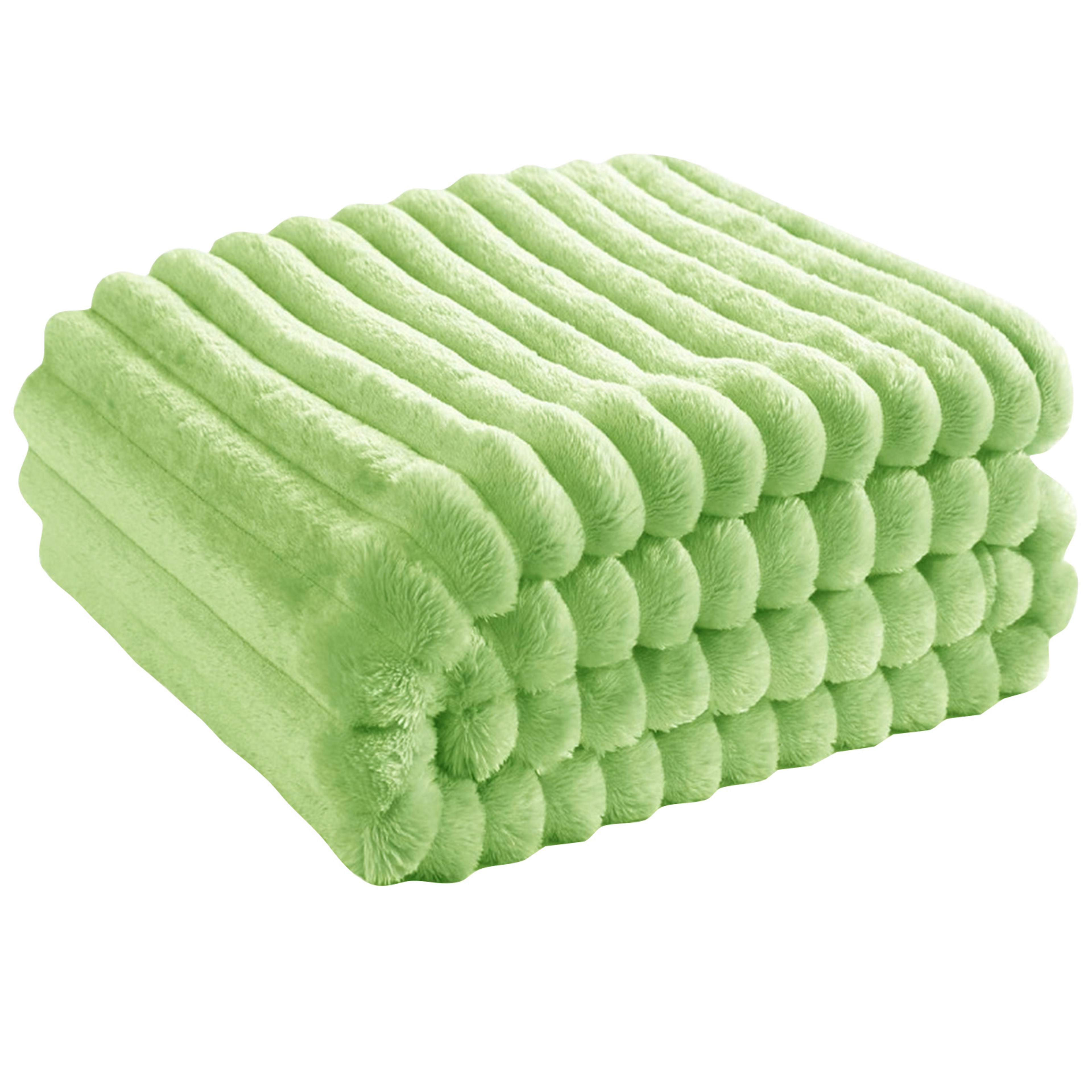 Cozy Striped Soft Blanket for Bed & Sofa All Season Plush Throw Quilt – view 7