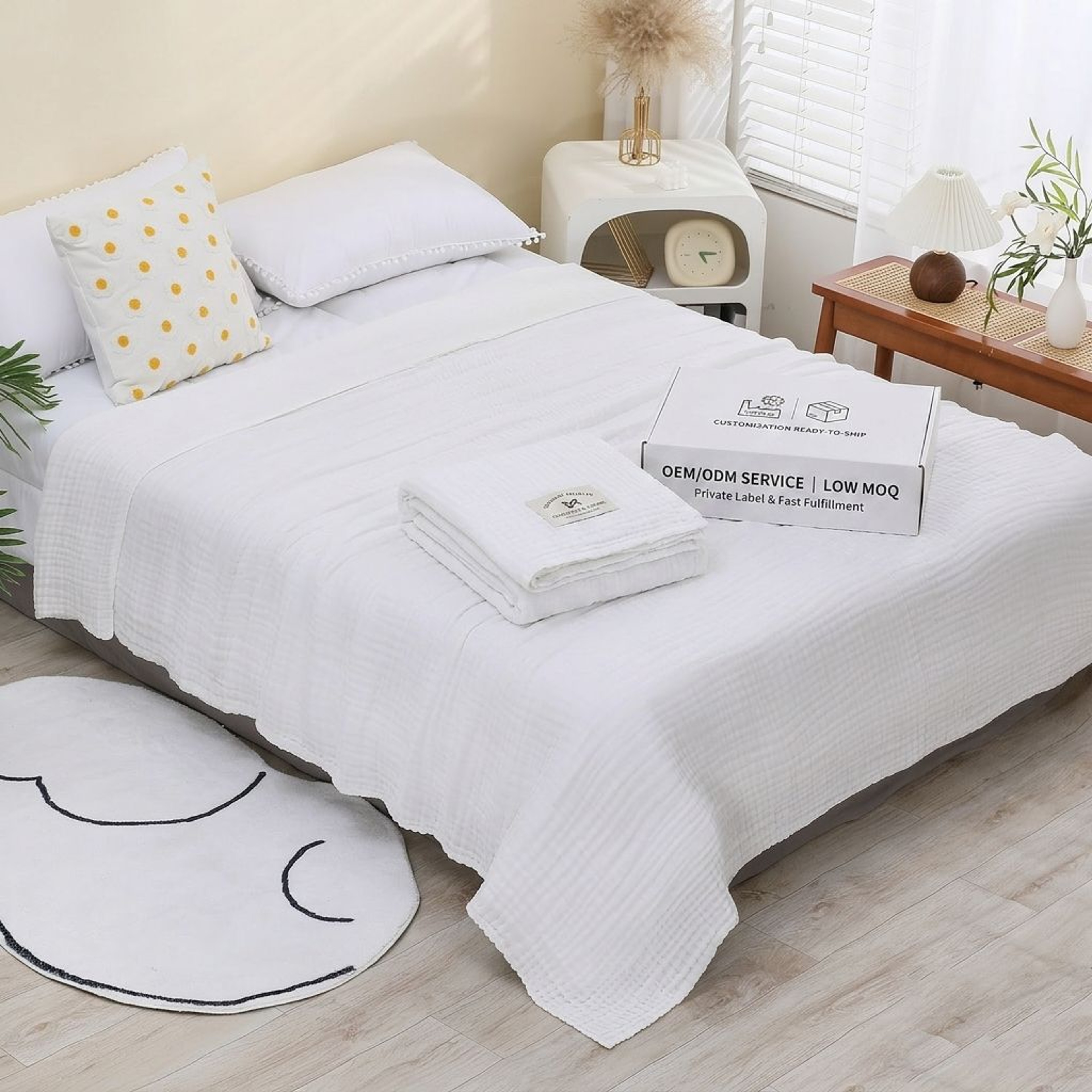 Premium Muslin Cotton Blanket Layer Breathable Cotton Throw Blanket For Adults  Baby Summer Quilt 2