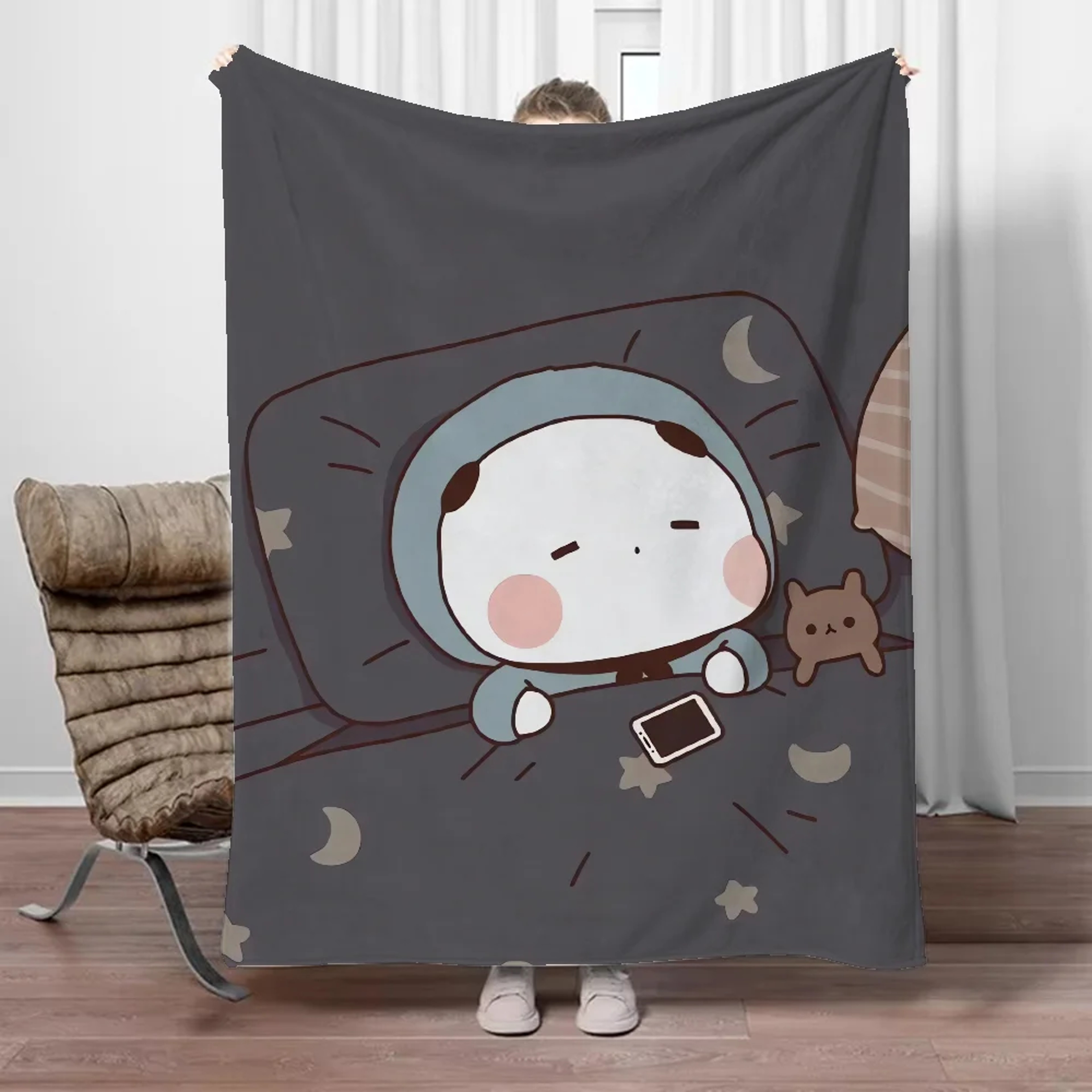 Bubu Dudu Soft Throw Blanket Fluffy Cozy Cartoon Bed & Sofa Blanket for All Seasons – view 1