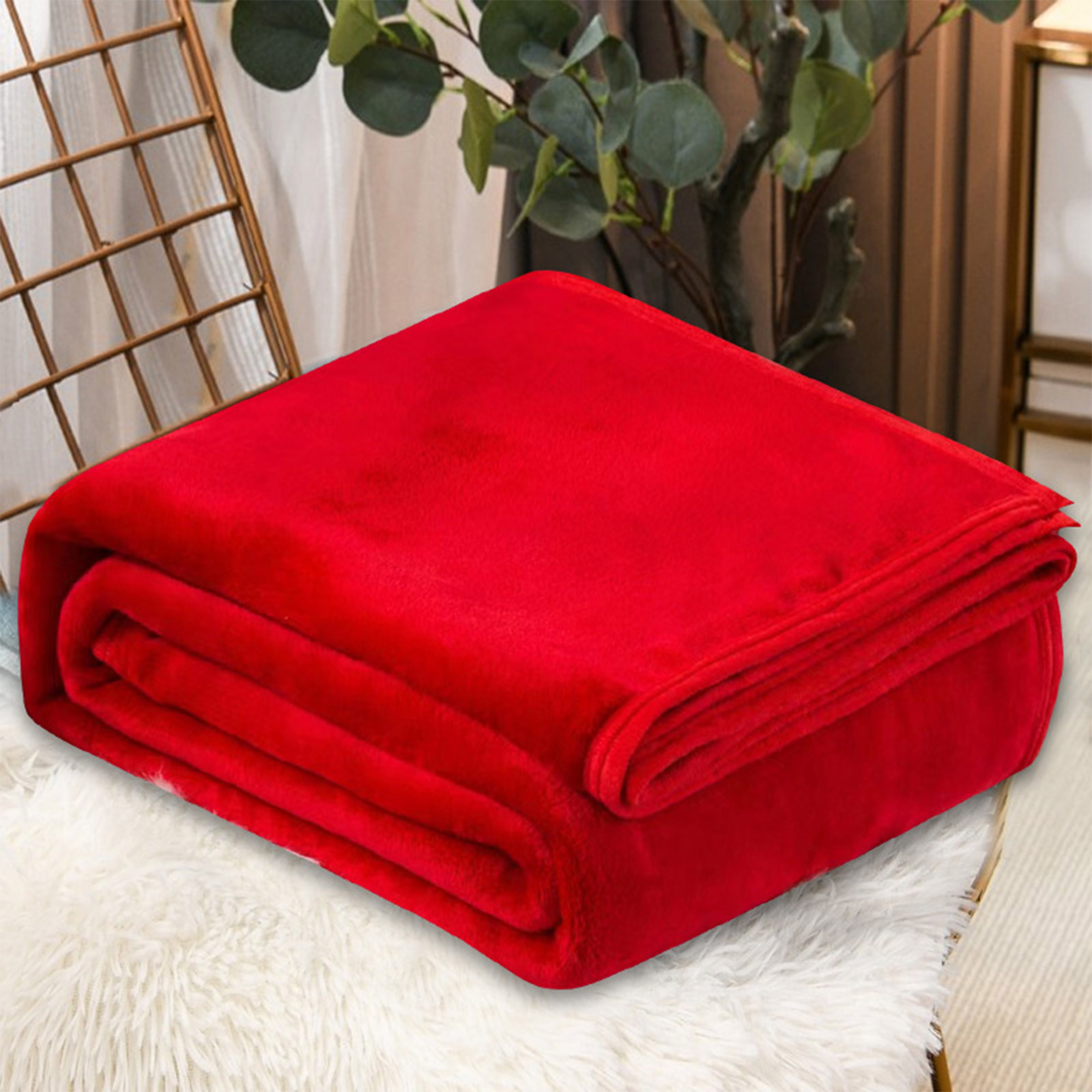 Luxury Coral Fleece Blanket Soft Faux Fur Throw For Bed Sofa  All Season Comfort 2