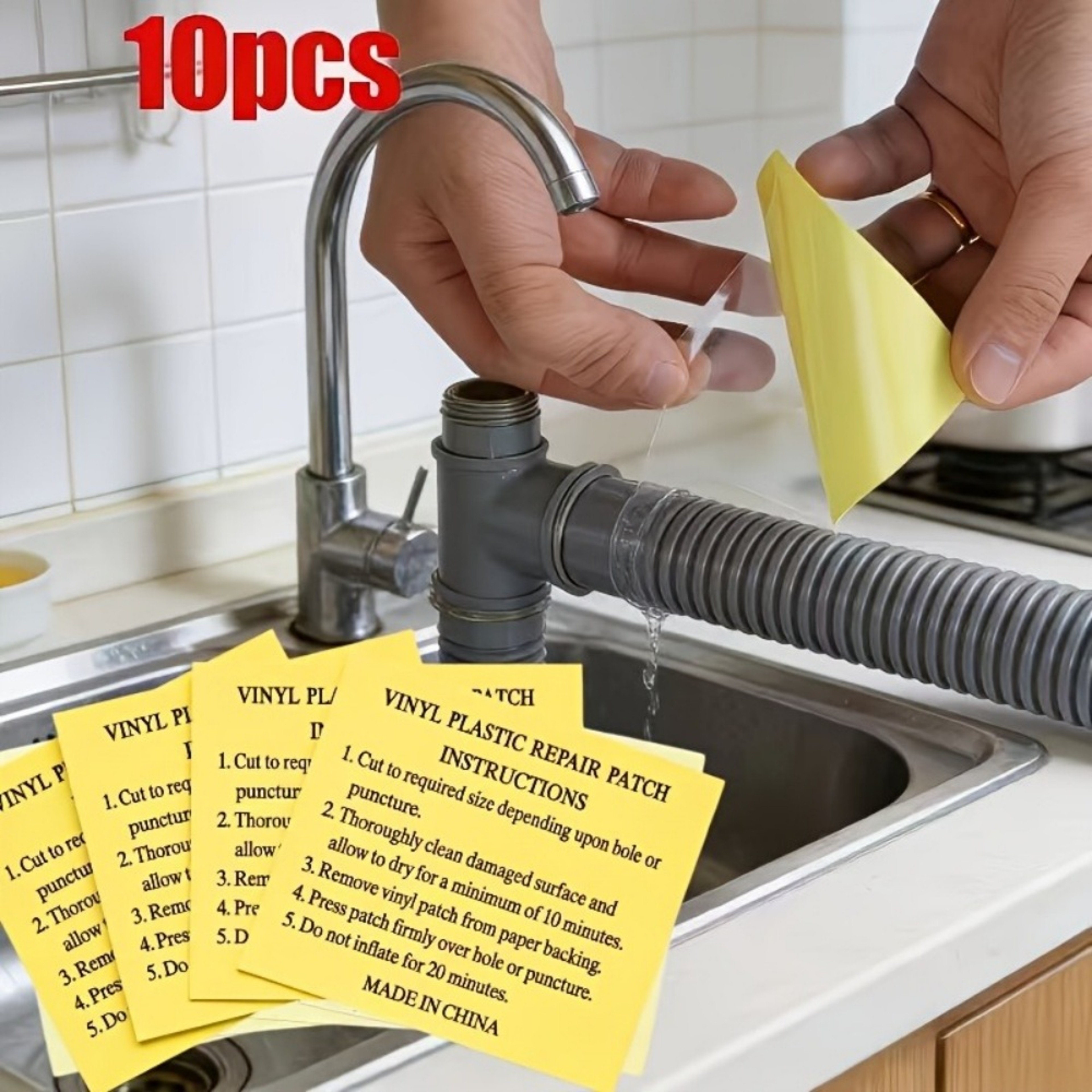 PVC Repair Patch Kit For Pools Inflatables  Boats Waterproof Pool Repair Kit 4
