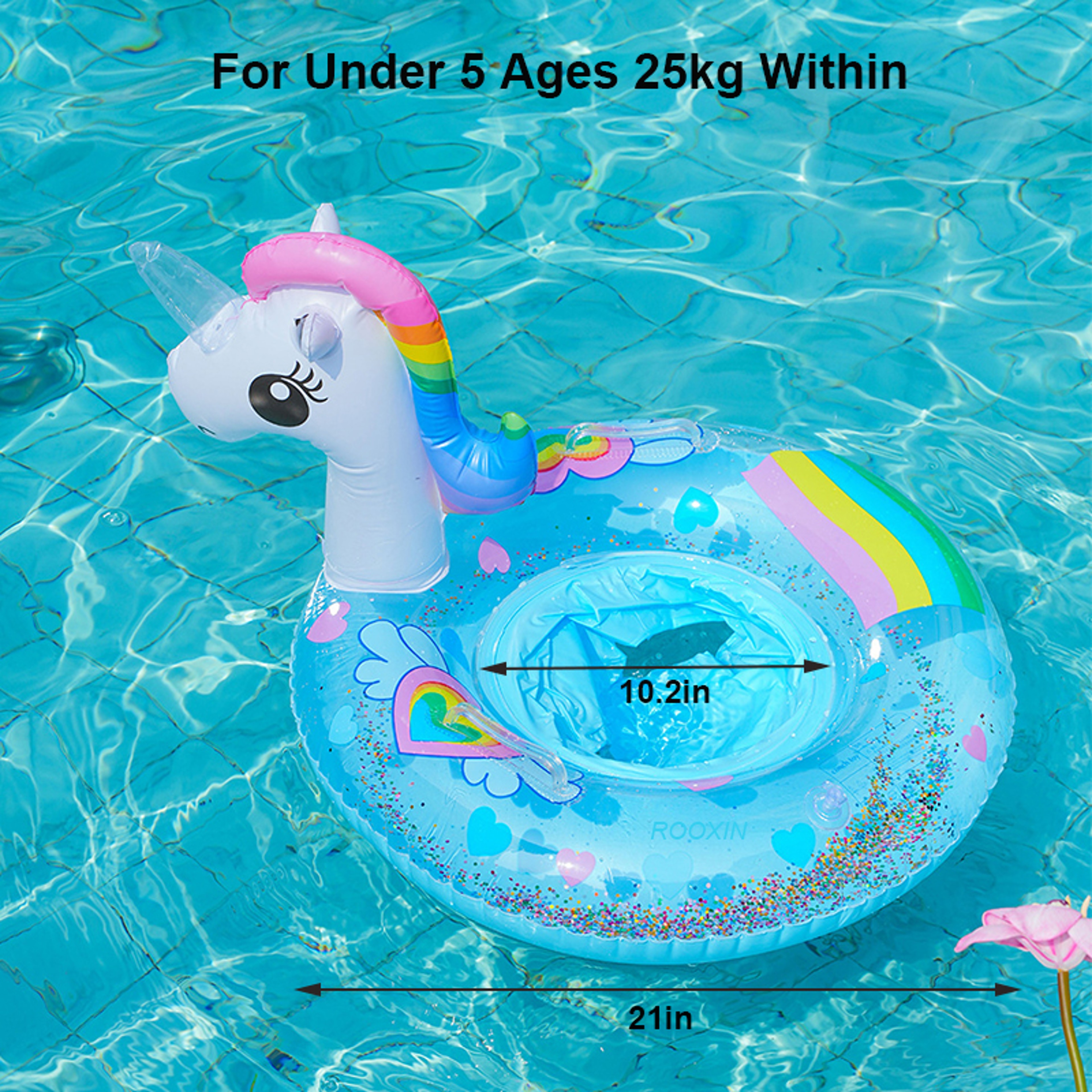 Unicorn Pool Float Inflatable Swim Ring For Kids  Adults Summer Pool Tube Water Toy 6