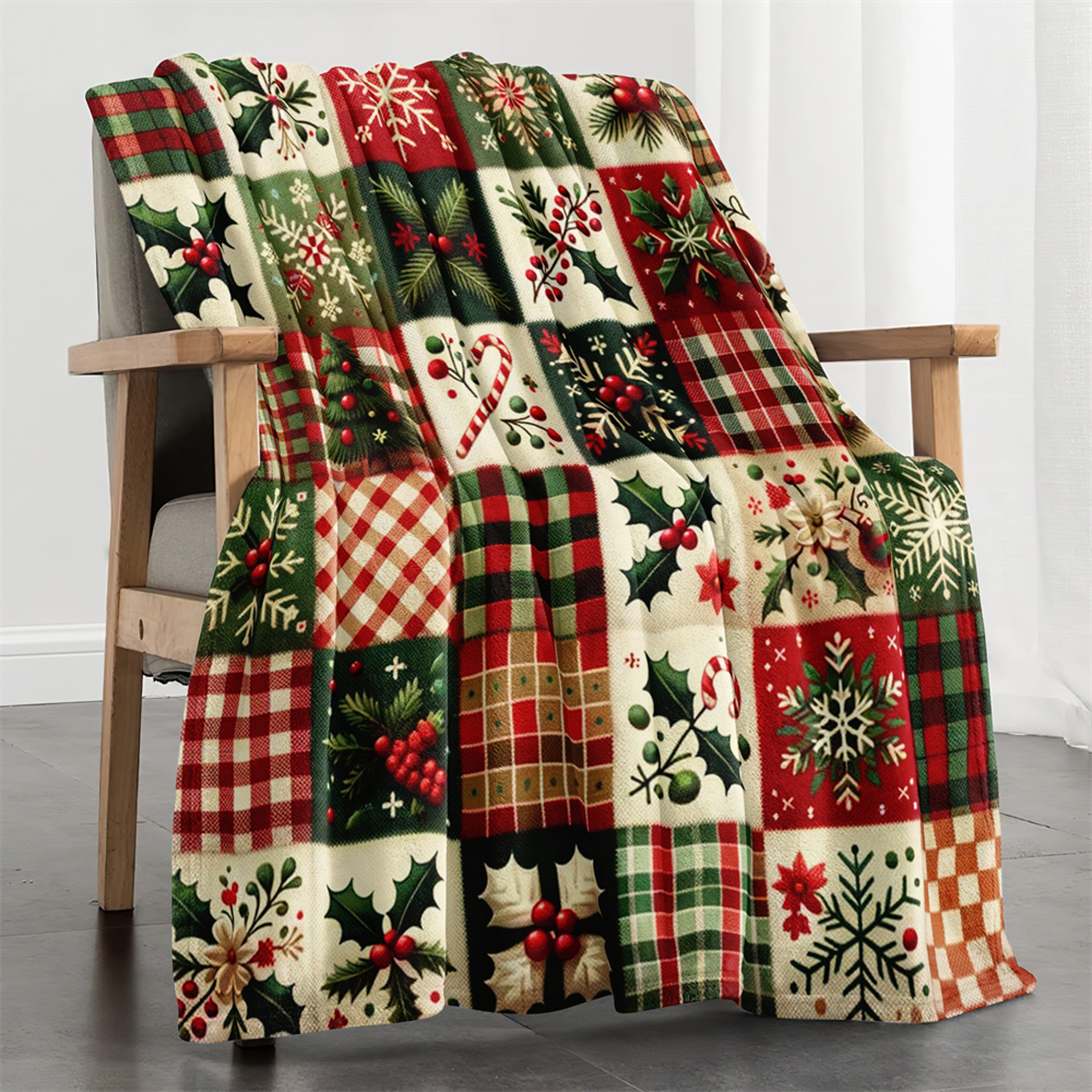 Candy Plaid Microfiber Throw Blanket Super Soft Fleece Cozy Bed  Sofa Throw For All Seasons 1