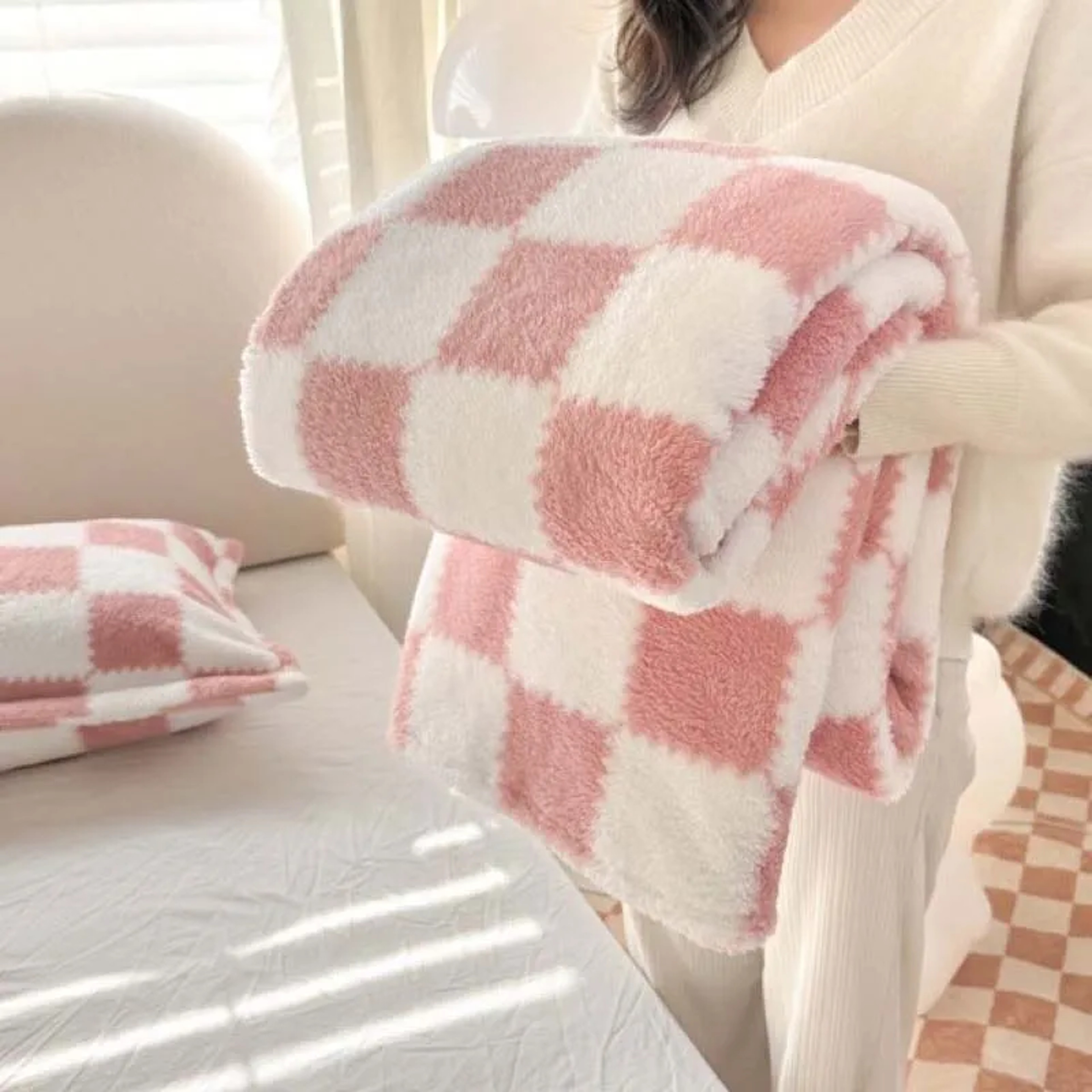 Cute Panda Fleece Blanket Soft Flannel Throw Blanket For Sofa Bed Office  Travel 0