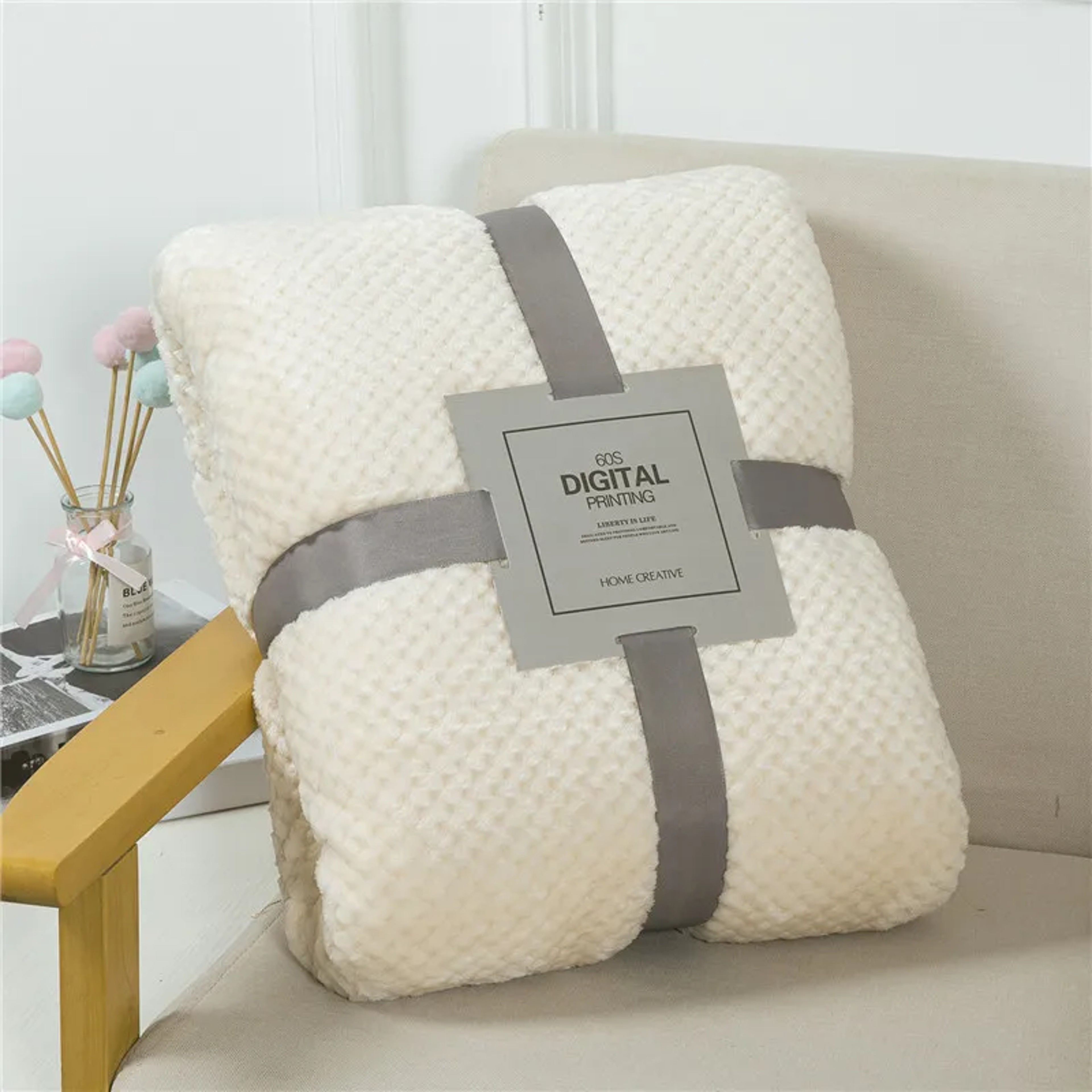 Luxury Coral Fleece Blanket Soft Faux Fur Flannel Throw for Bed, Sofa & Cozy Winter Comfort – view 11