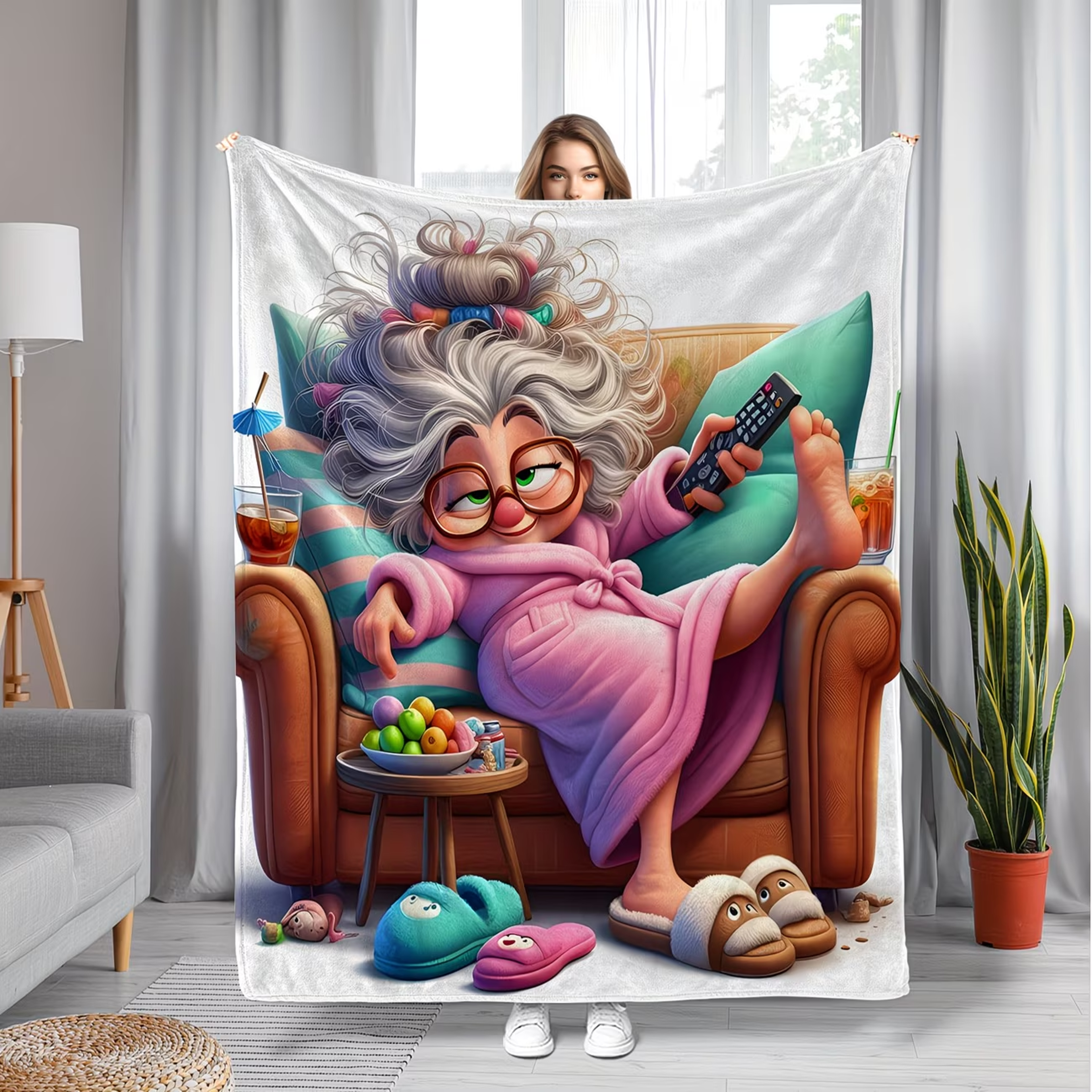 Luxury Money Print Blanket Soft Flannel Throw Blanket For Sofa Bed  Funny Dollar Gift 1