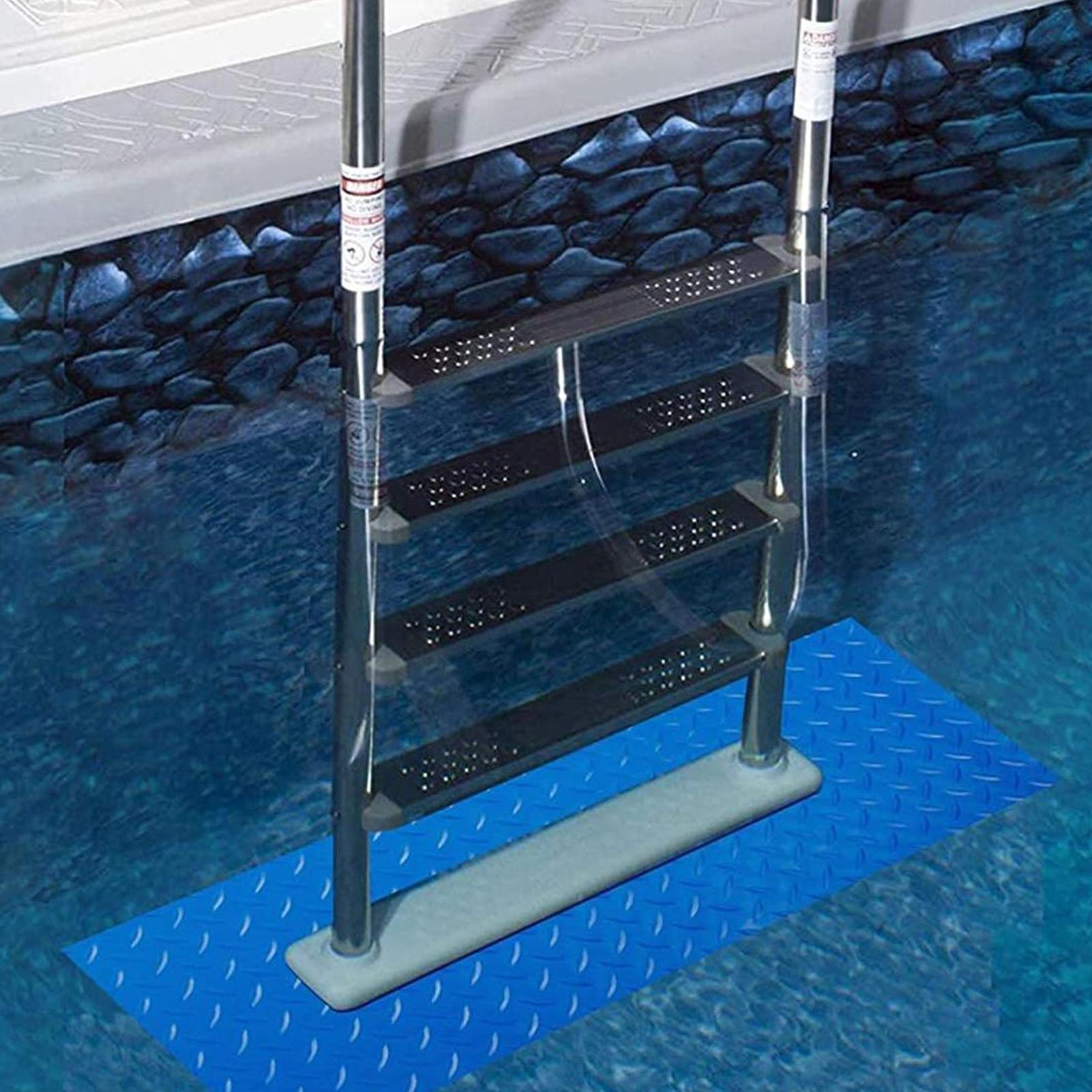 Non Slip Pool Ladder Mat Heavy Duty Pool Liner Protector  Marine Step Safety Pad 1