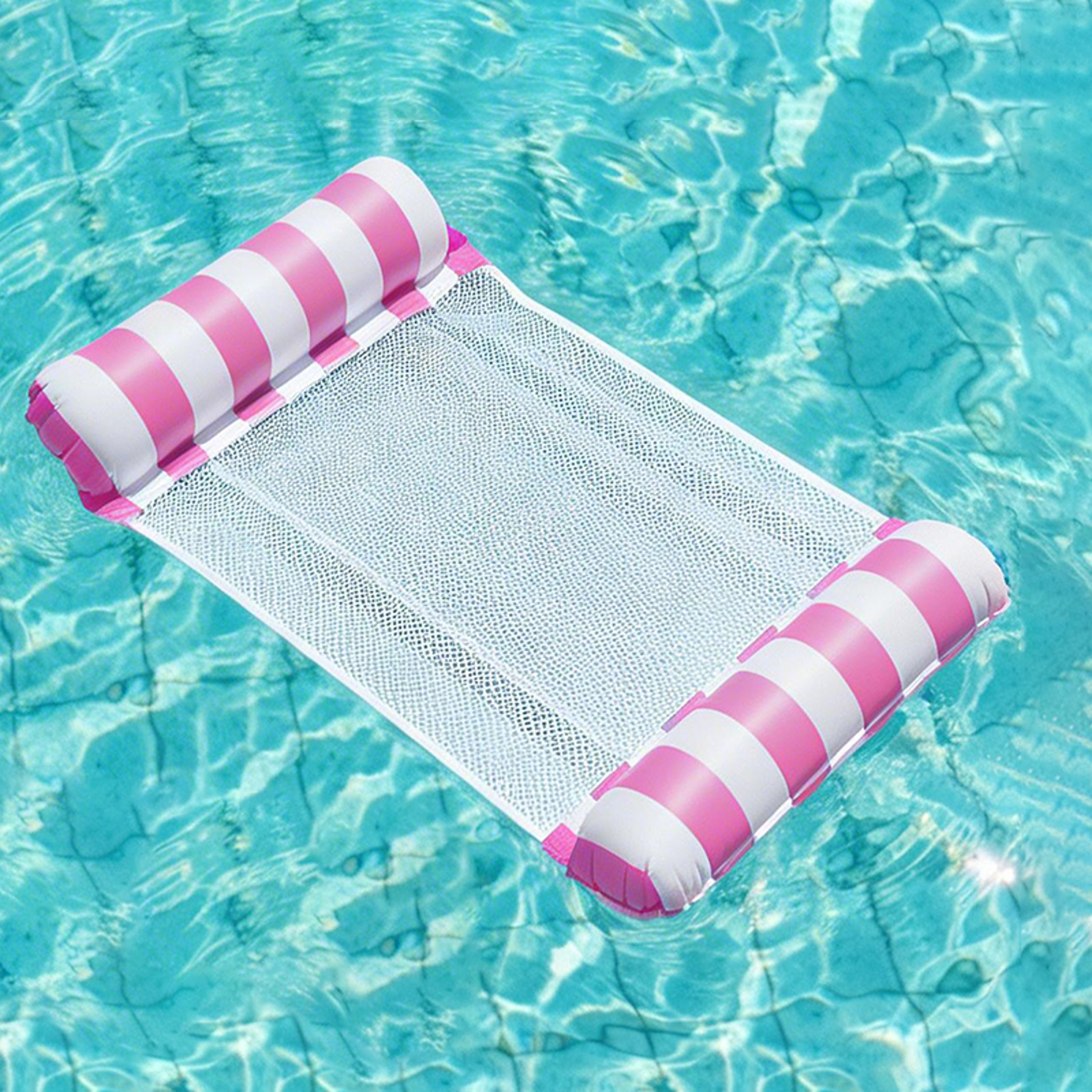 Fruit Print Inflatable Pool Hammock Foldable Water Hammock Float Lounger For Pool Beach  Lake 3