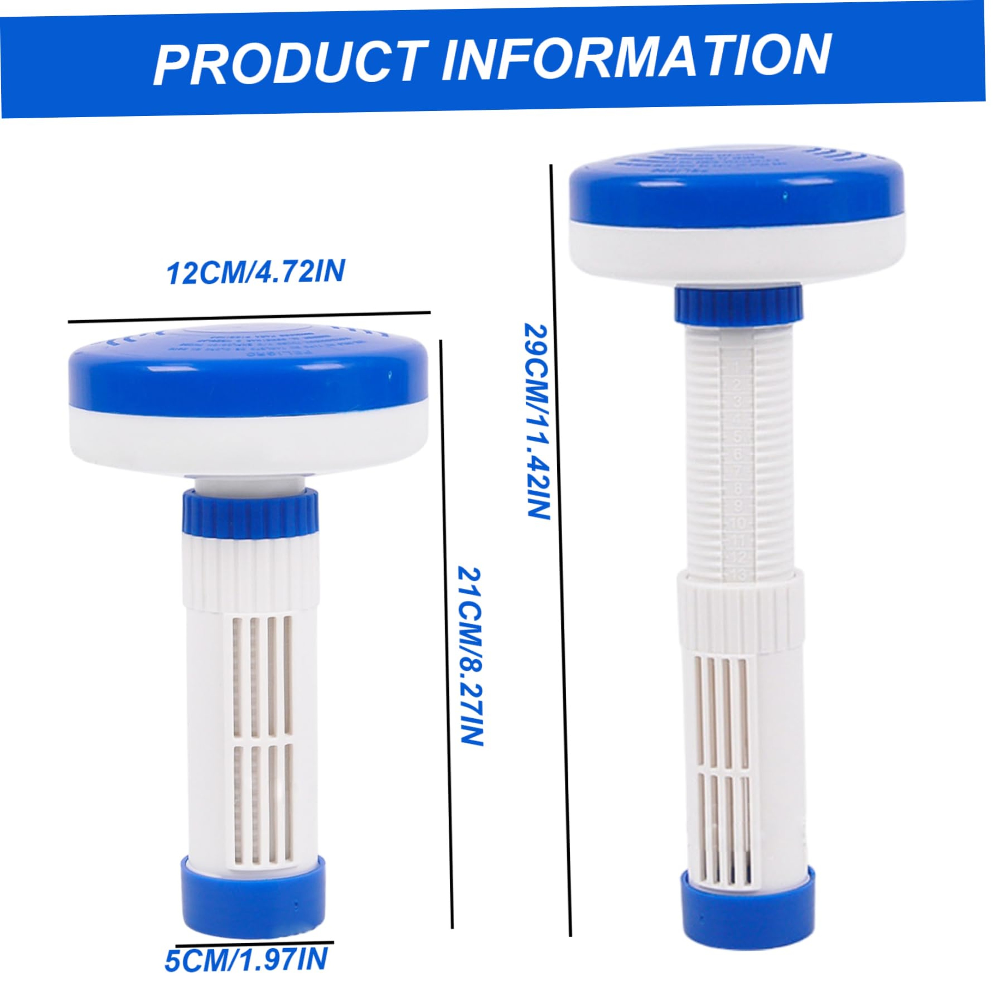 Adjustable Pool Chlorine Floater  Floating Bromine Dispenser For Pools Hot Tubs  Spas 4