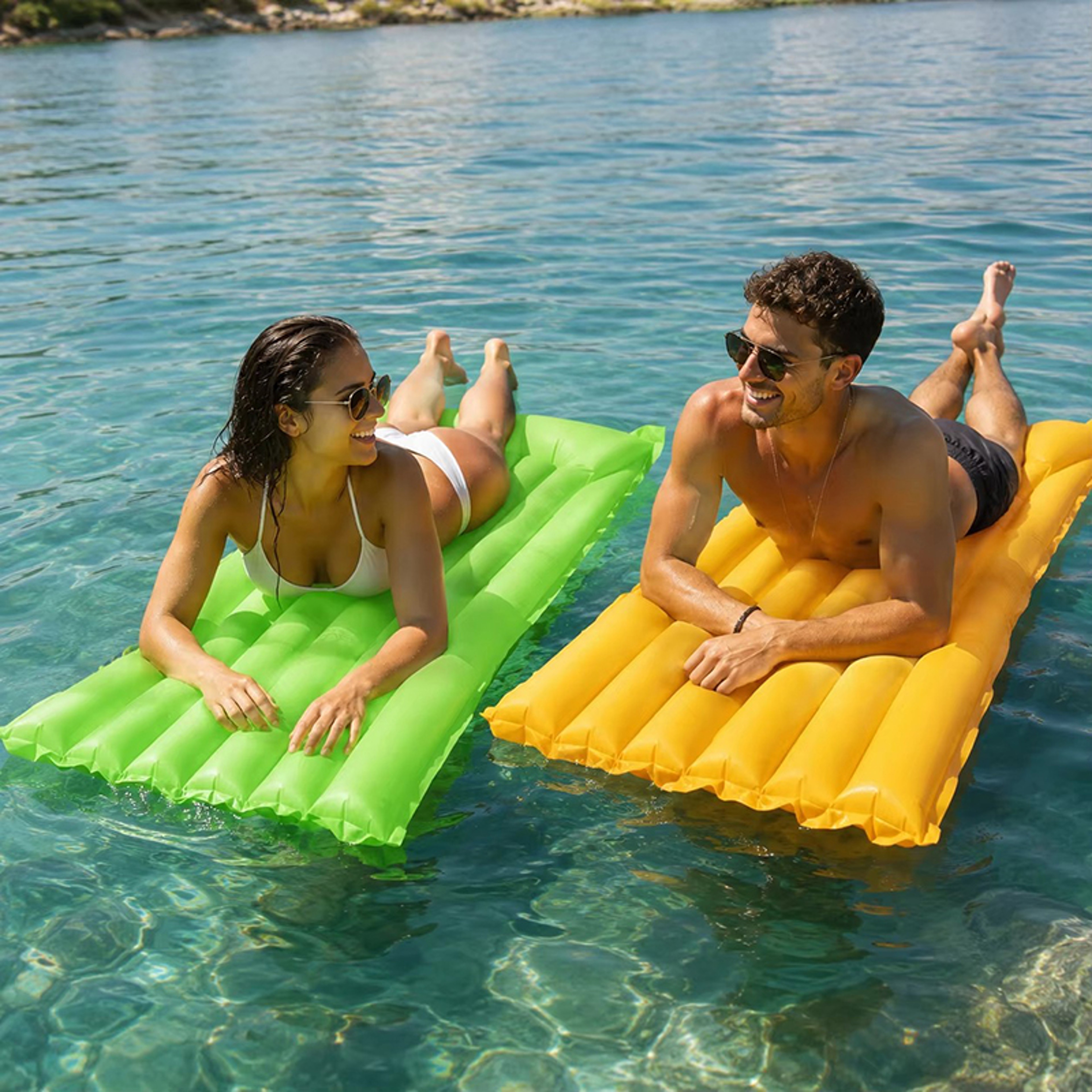 Pool Float Bed Inflatable Water Hammock Pool Lounge Chair For Beach  Swimming 1