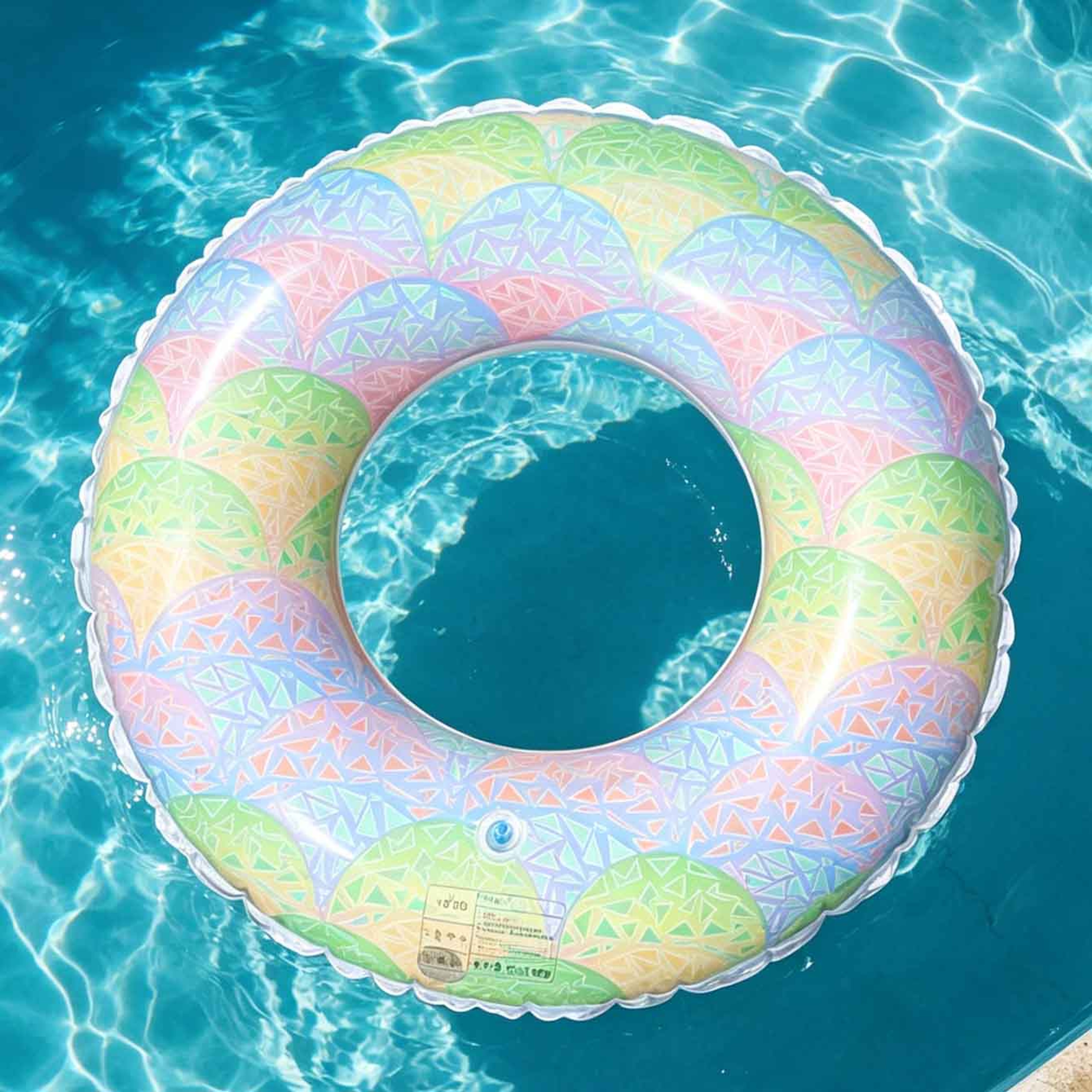 Rainbow Adult Swim Ring Durable Rainbow Pool Float Inflatable Swim Tube For Pool  Beach Fun 3