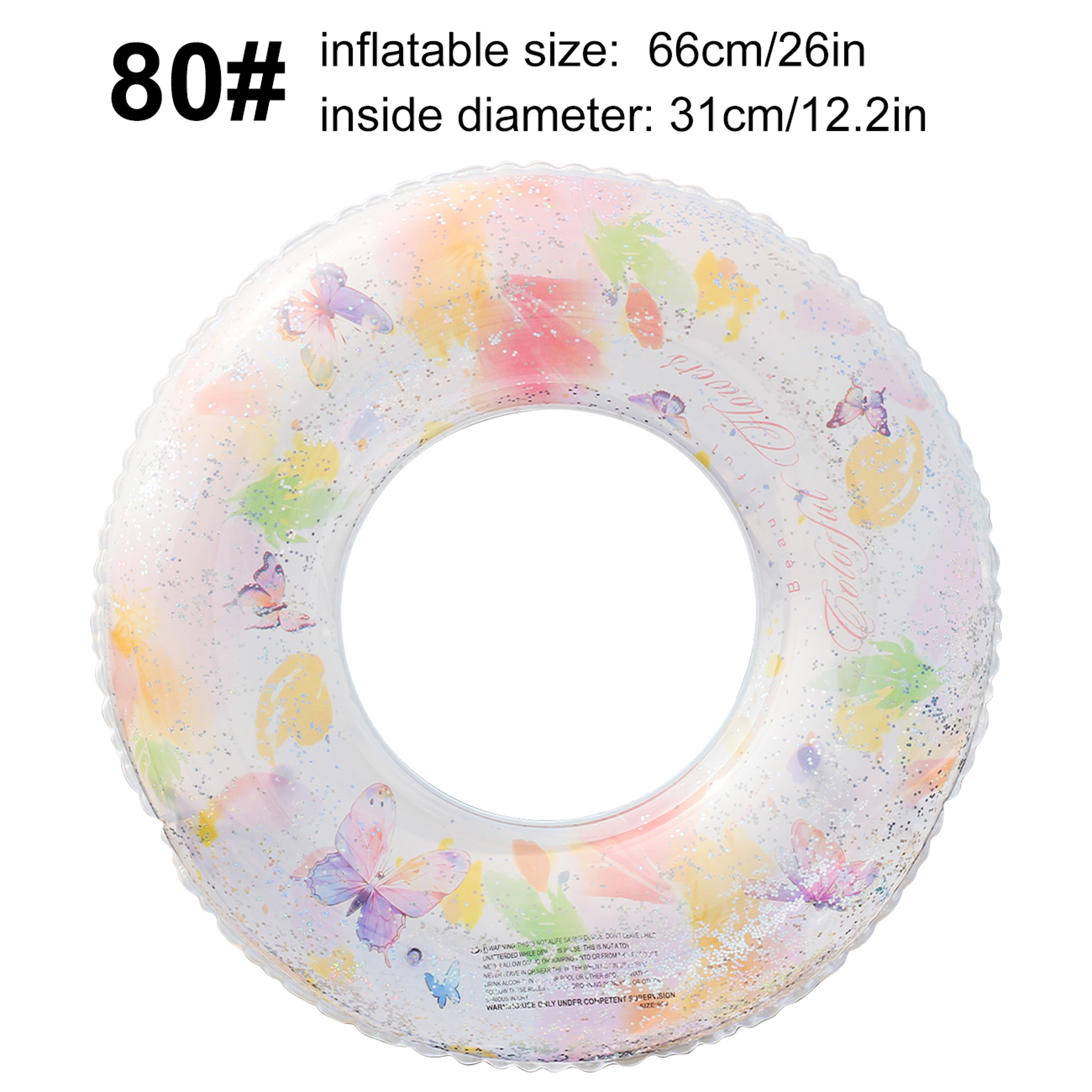 Large Adult Swim Ring Heavy Duty Inflatable Pool Float For Beach Pool  Summer Parties 2