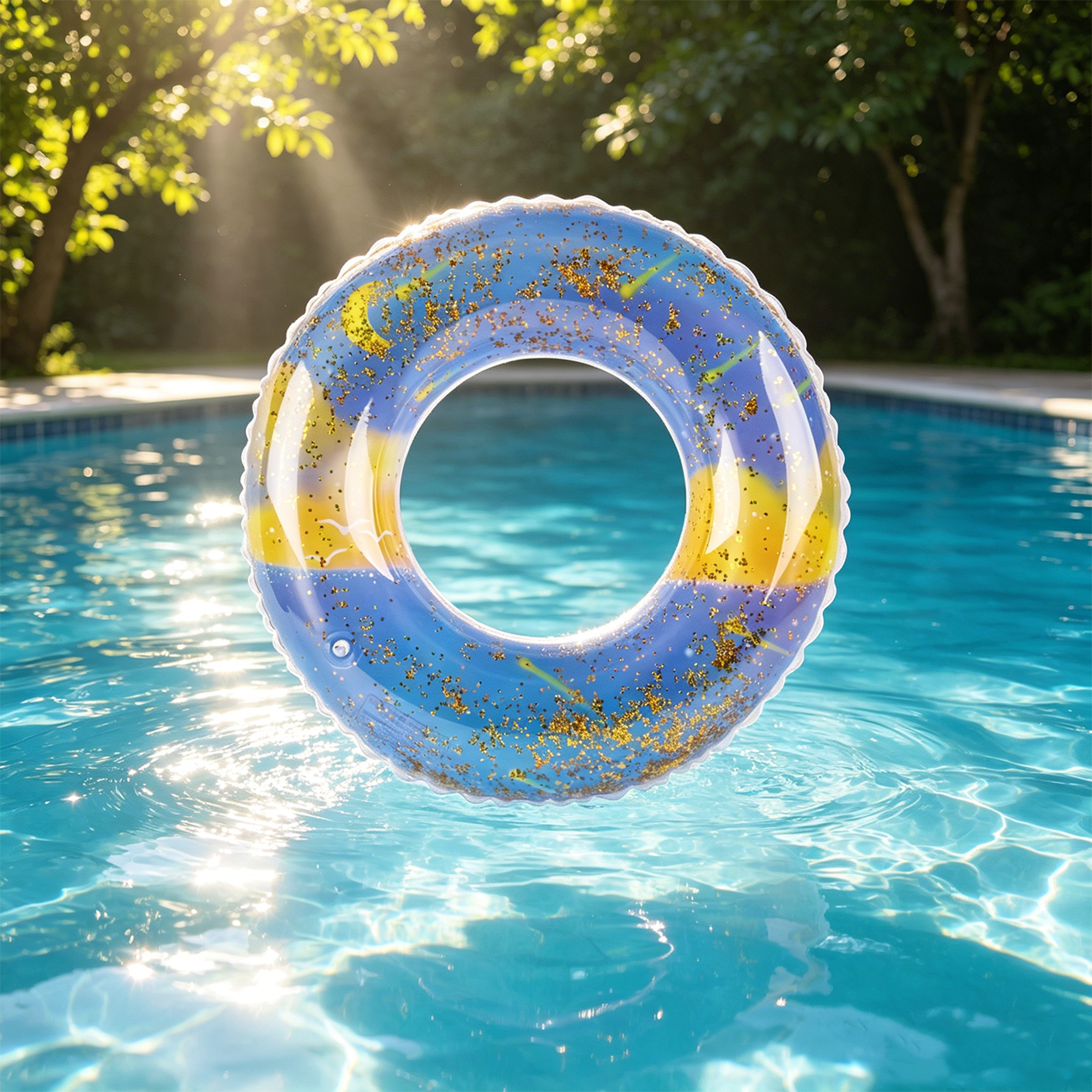 Inflatable Swim Ring For Adults Thickened Pool Float Ring For Beach Pool  Summer Water Fun 2