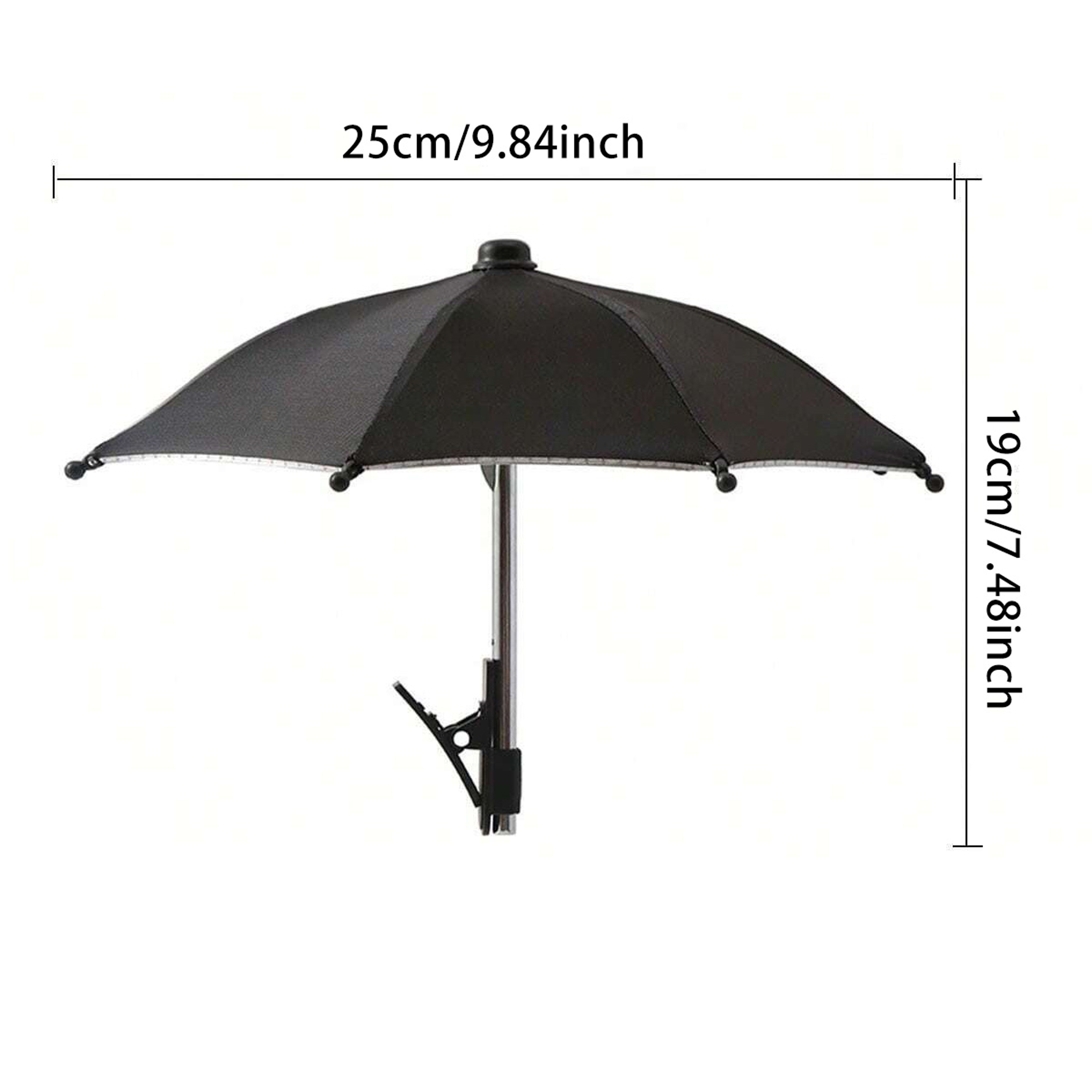 Cute Phone Sunshade Mini Umbrella Clip For Bikes Strollers  Phone Decoration 4