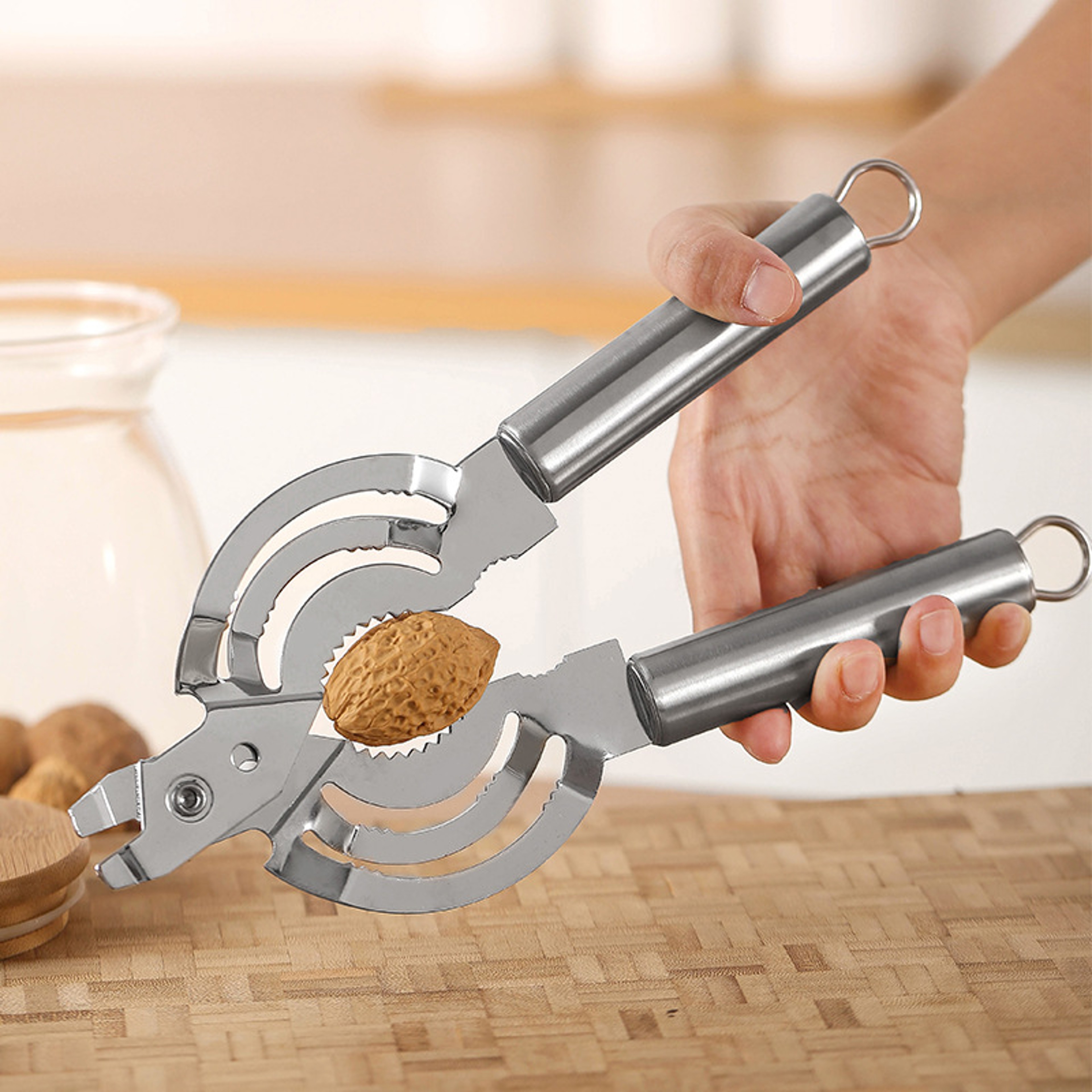 Stainless Steel Can Opener Multifunction Manual Kitchen Gadget For Cans  Bottle Caps 3