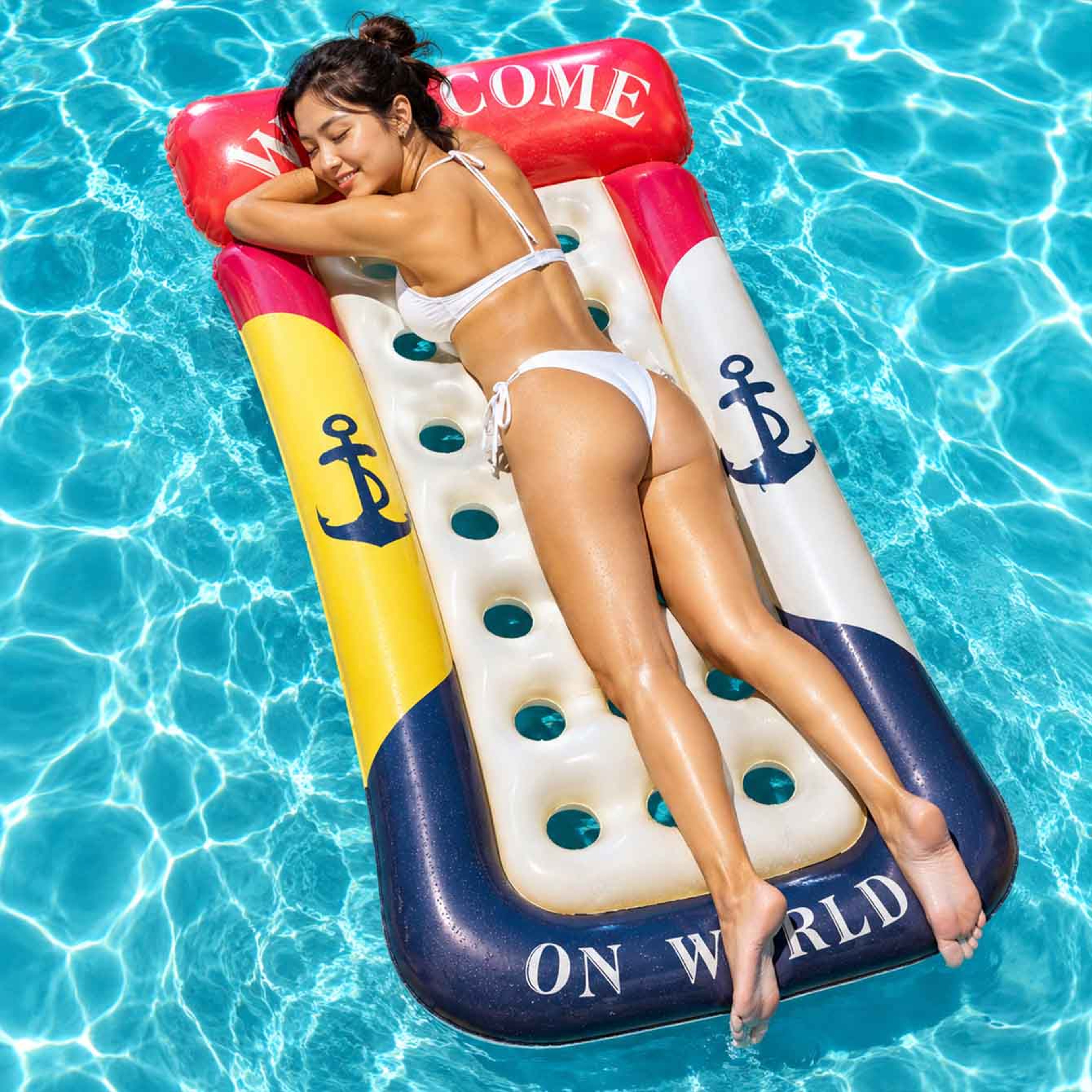Inflatable Pool Float Water Hammock Adult Pool Float Lounge for Relaxing, Swimming & Pool Parties – view 4