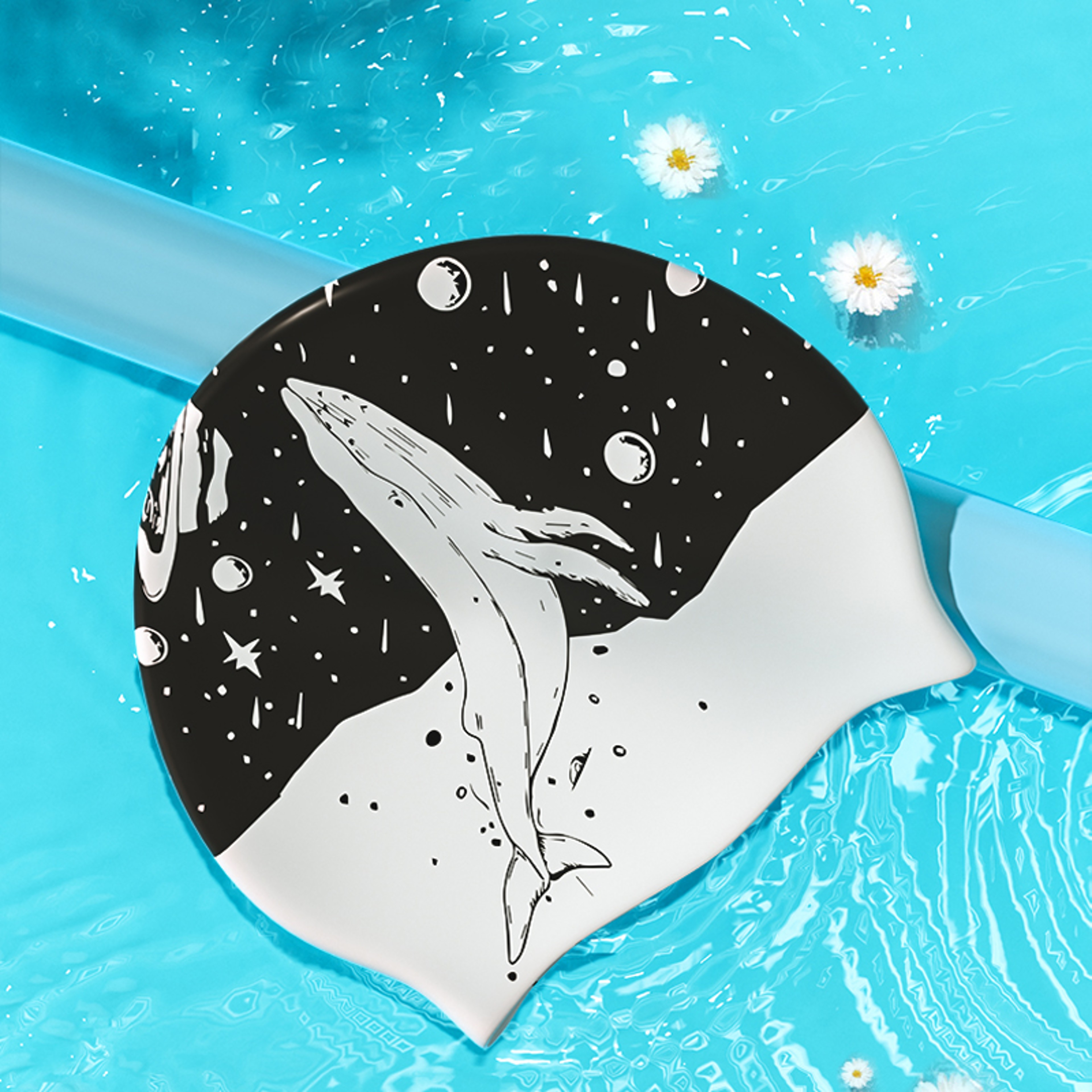 Latex Swim Cap for Adults Waterproof Adult Swim Cap for Training, Fitness & Recreational Swimming – view 5
