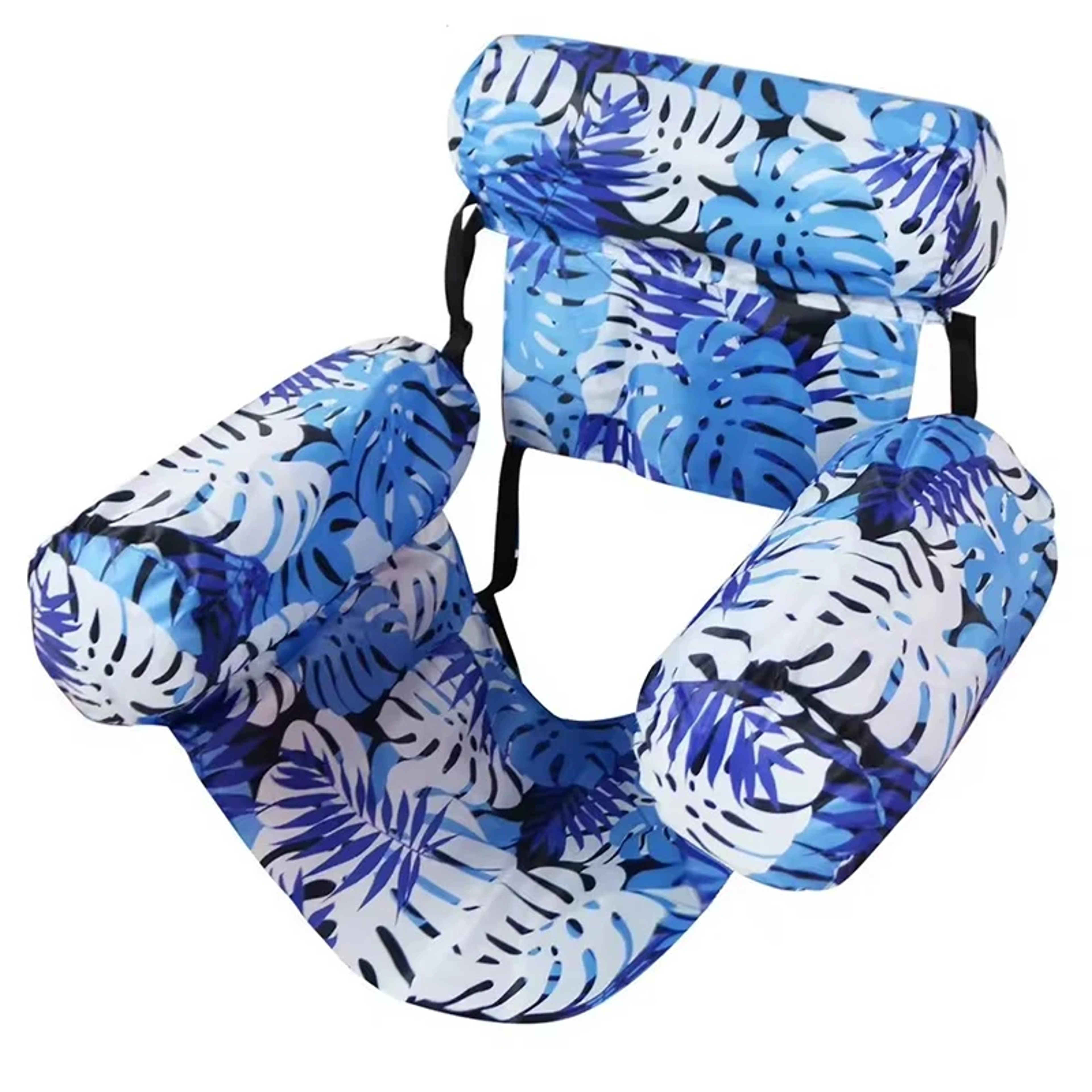 Luxury Inflatable Lounge Chair Pool Float With Backrest  Armrests For Beach  Summer Relaxation 3