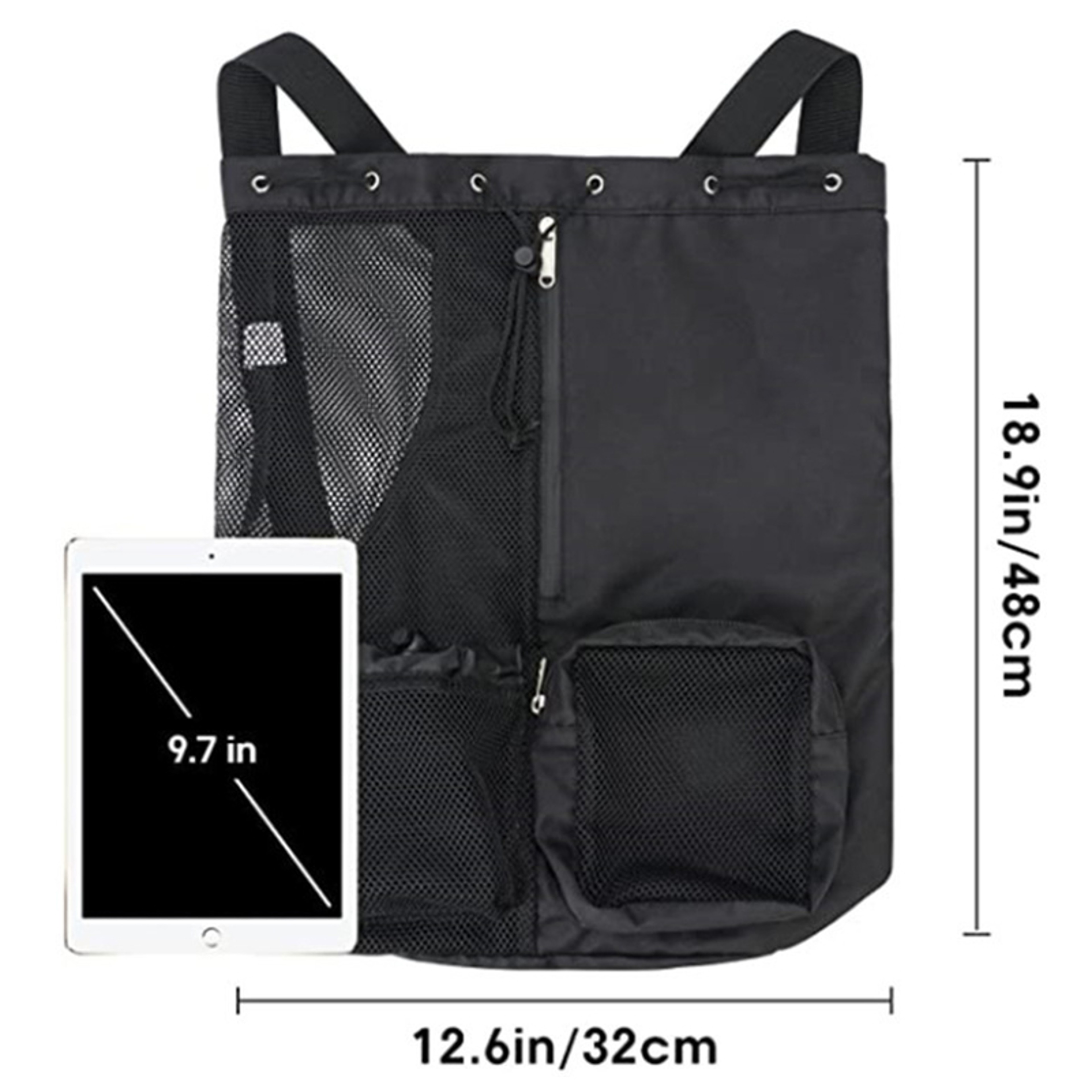 Mesh Swim Bag Drawstring Backpack With Wet Pocket For Gym Beach  Pool 2