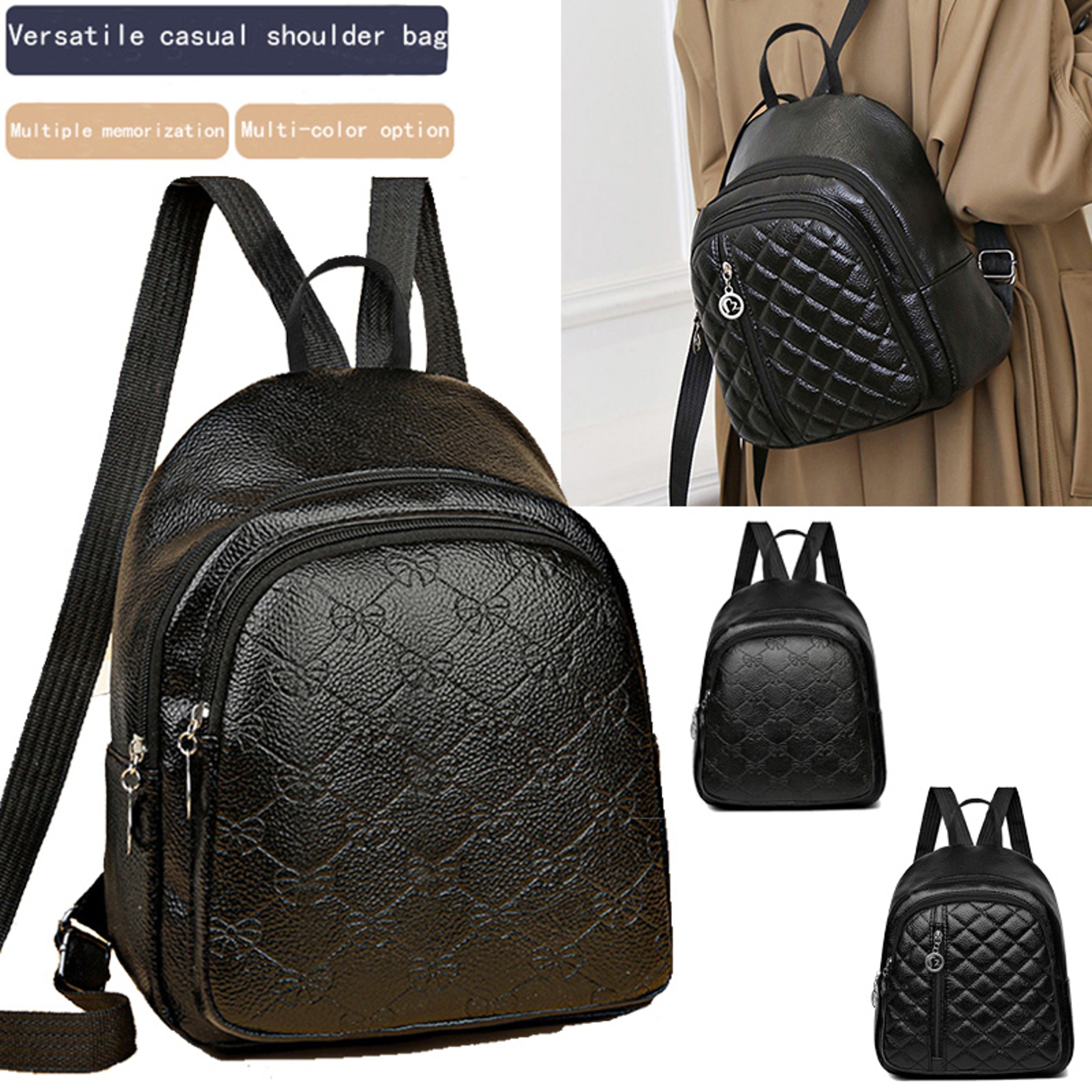 Light weight Crossbody Backpack with Multi Pocket Storage & Adjustable Strap for Everyday Use – view 1