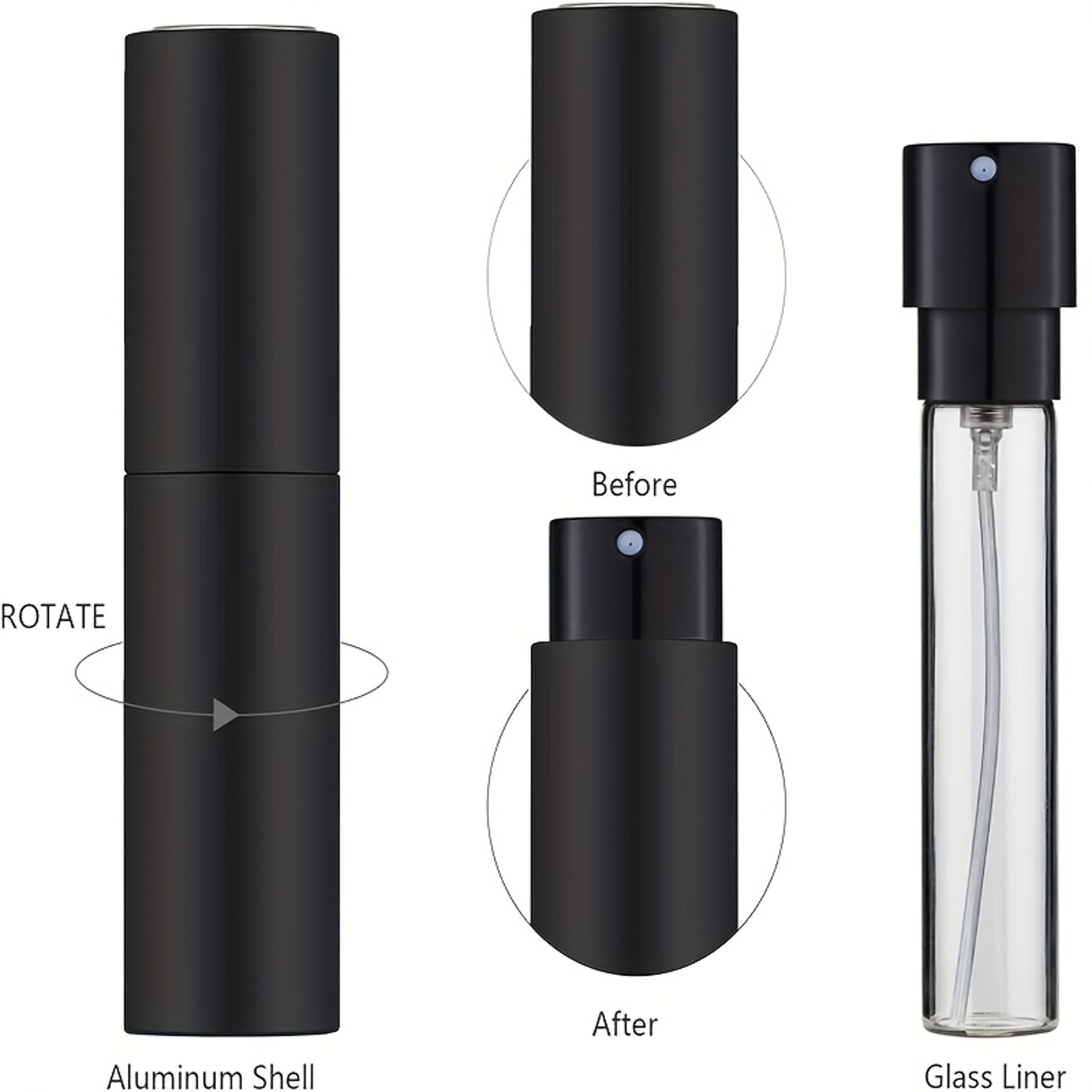 Travel Perfume Sprayer Refillable Perfume Atomizer  Portable Cologne Spray Bottle 1