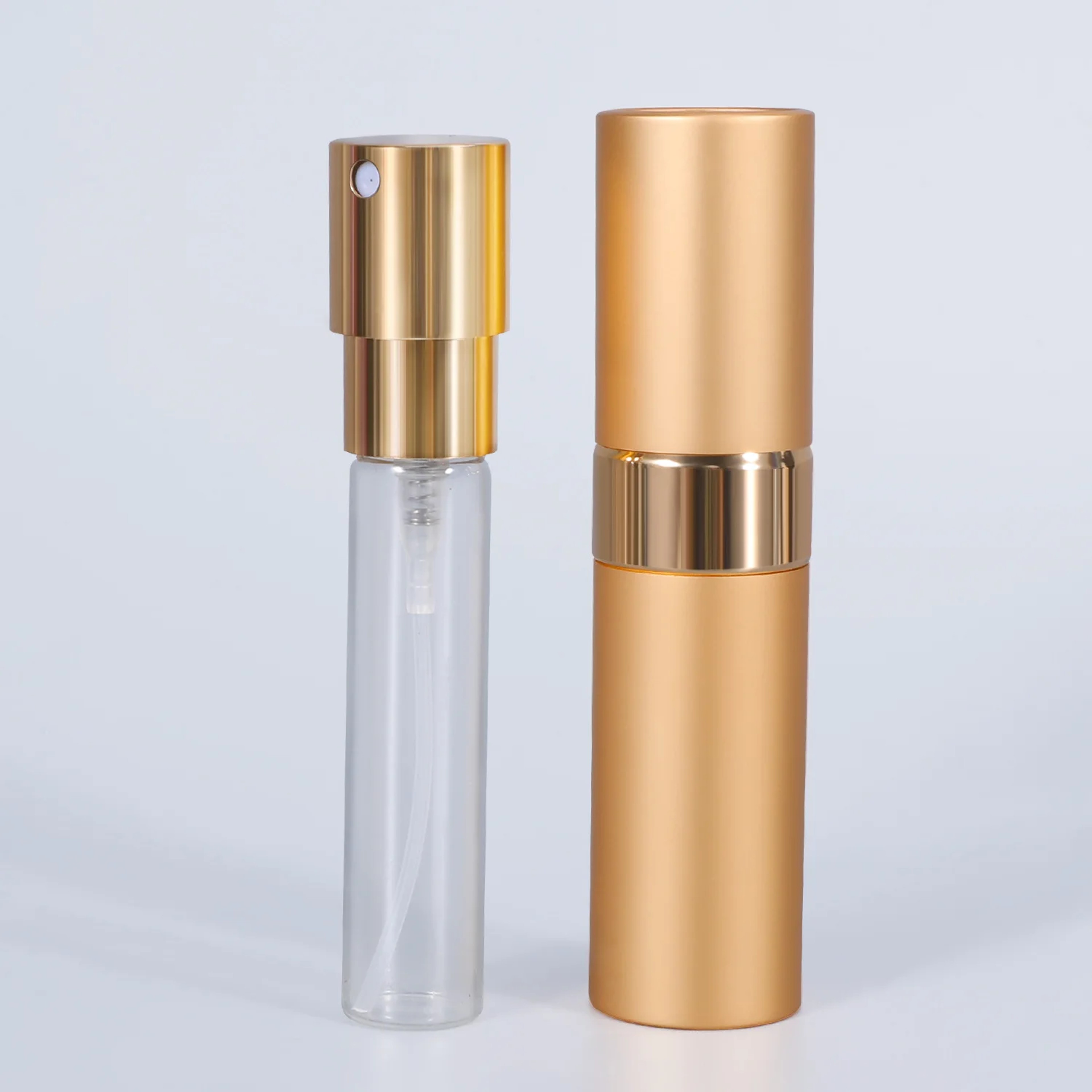 Refillable Perfume Atomizer Mini Travel Perfume Bottle with Portable Aluminum Spray Case – view 2