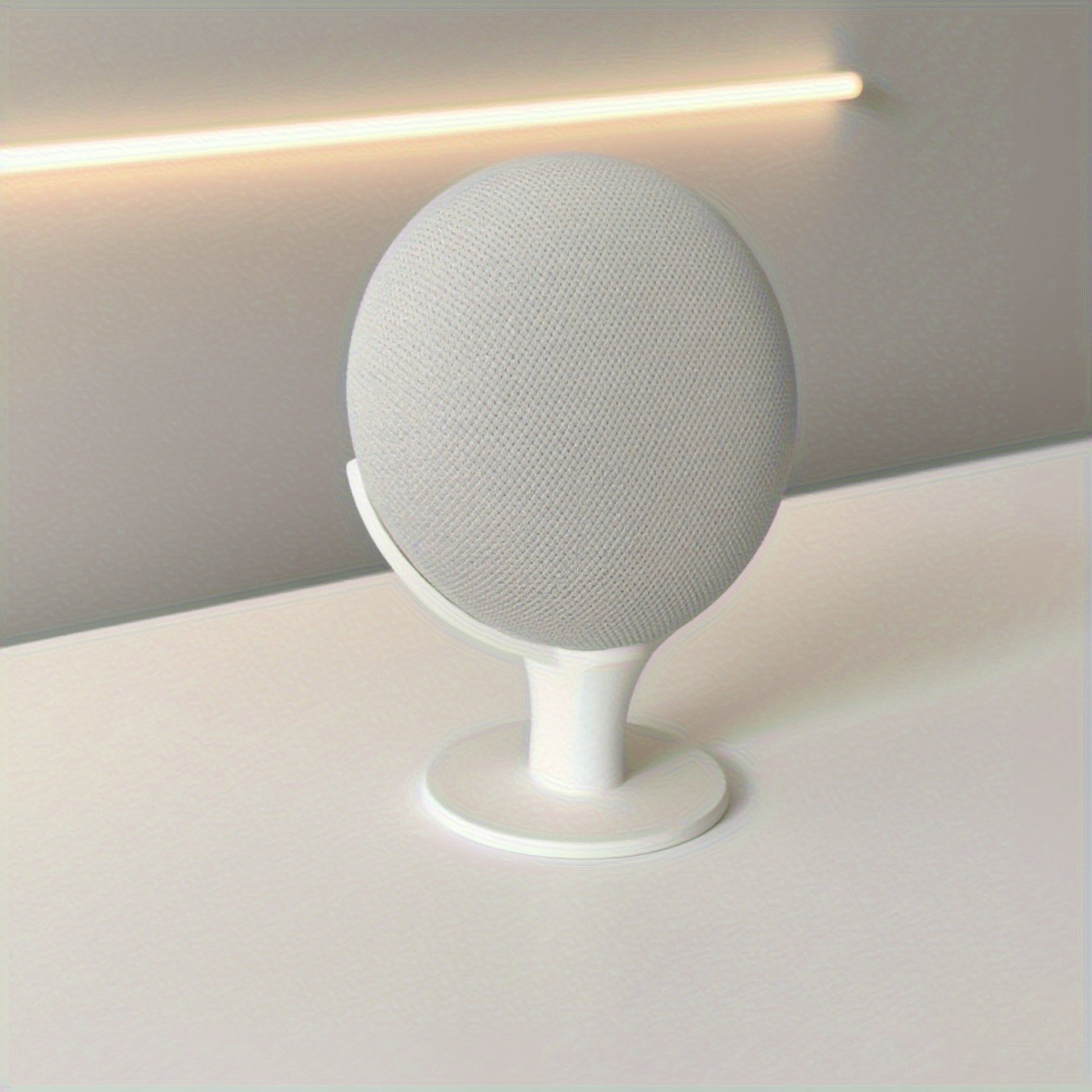 Google Nest Mini Stand and Home Mini Holder with Decorative Desktop Storage Shelf – view 1