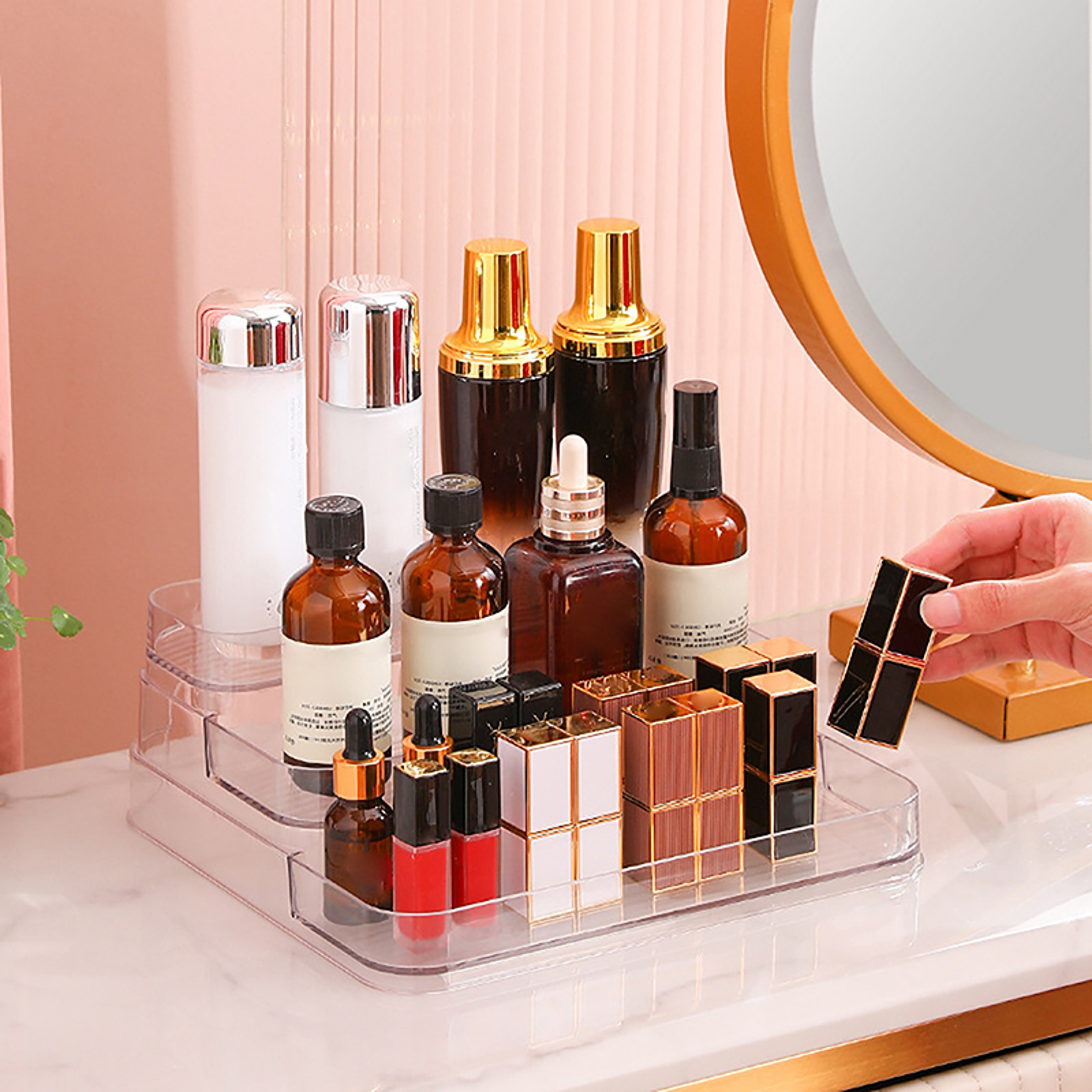 Perfume Organizer and Cosmetic Display Stand for Vanity – view 4
