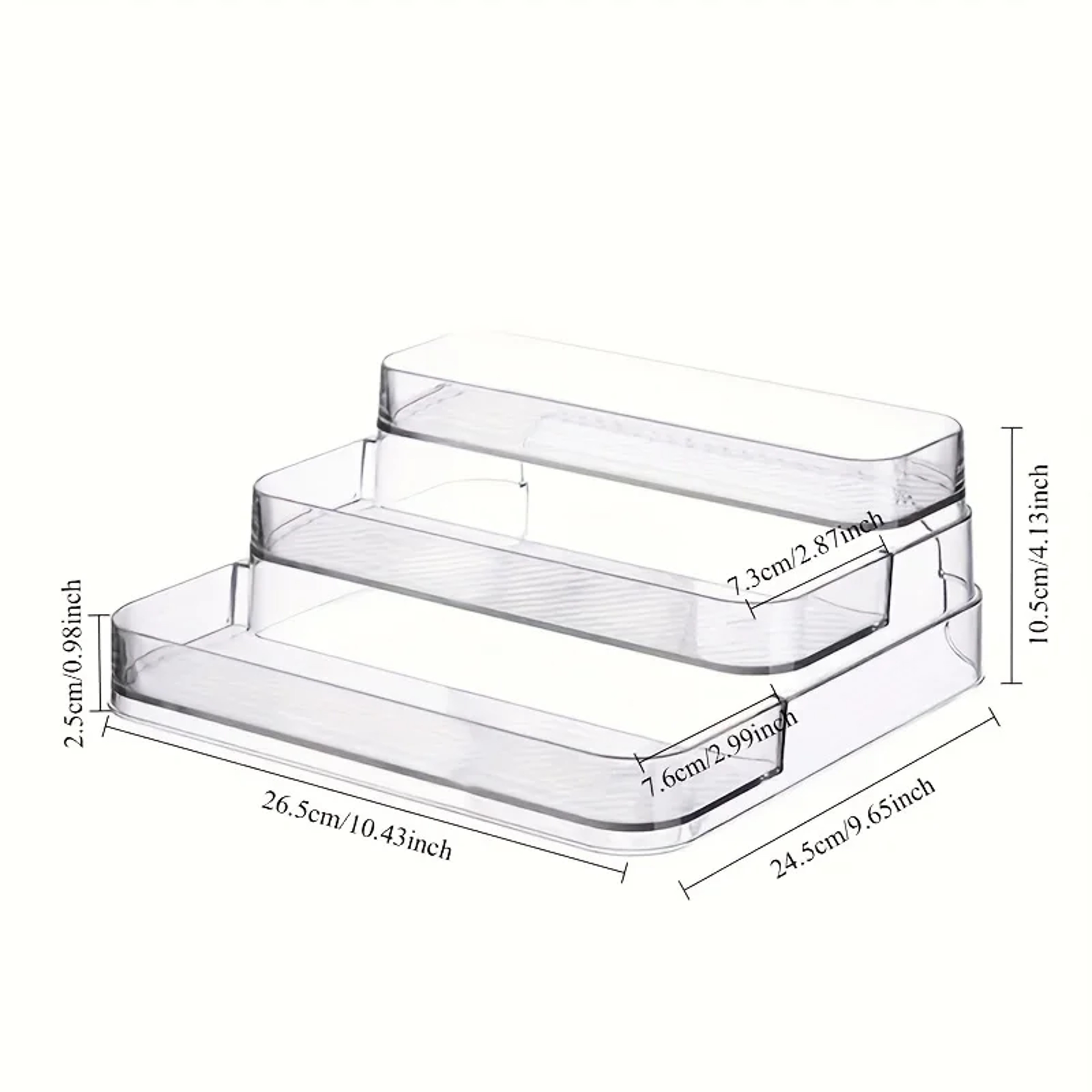 Clear Perfume Organizer and Cosmetic Storage Box for Vanity and Countertop – view 6