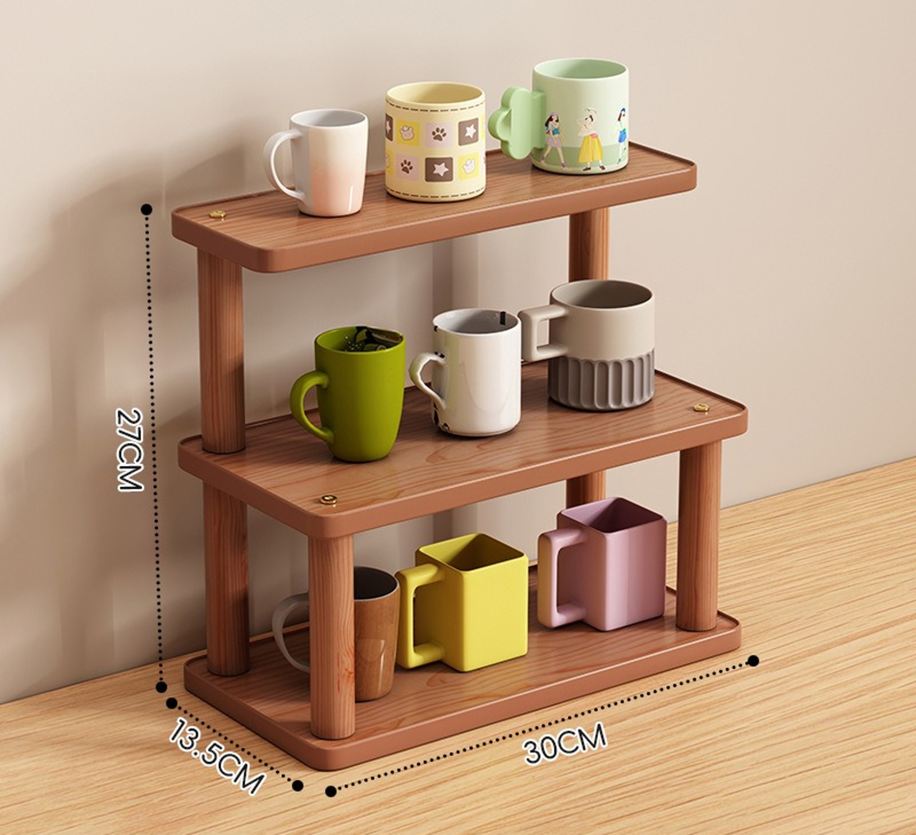 Multi Layer Desktop Organizer Shelf Space Saving Makeup Office  Countertop Storage 1