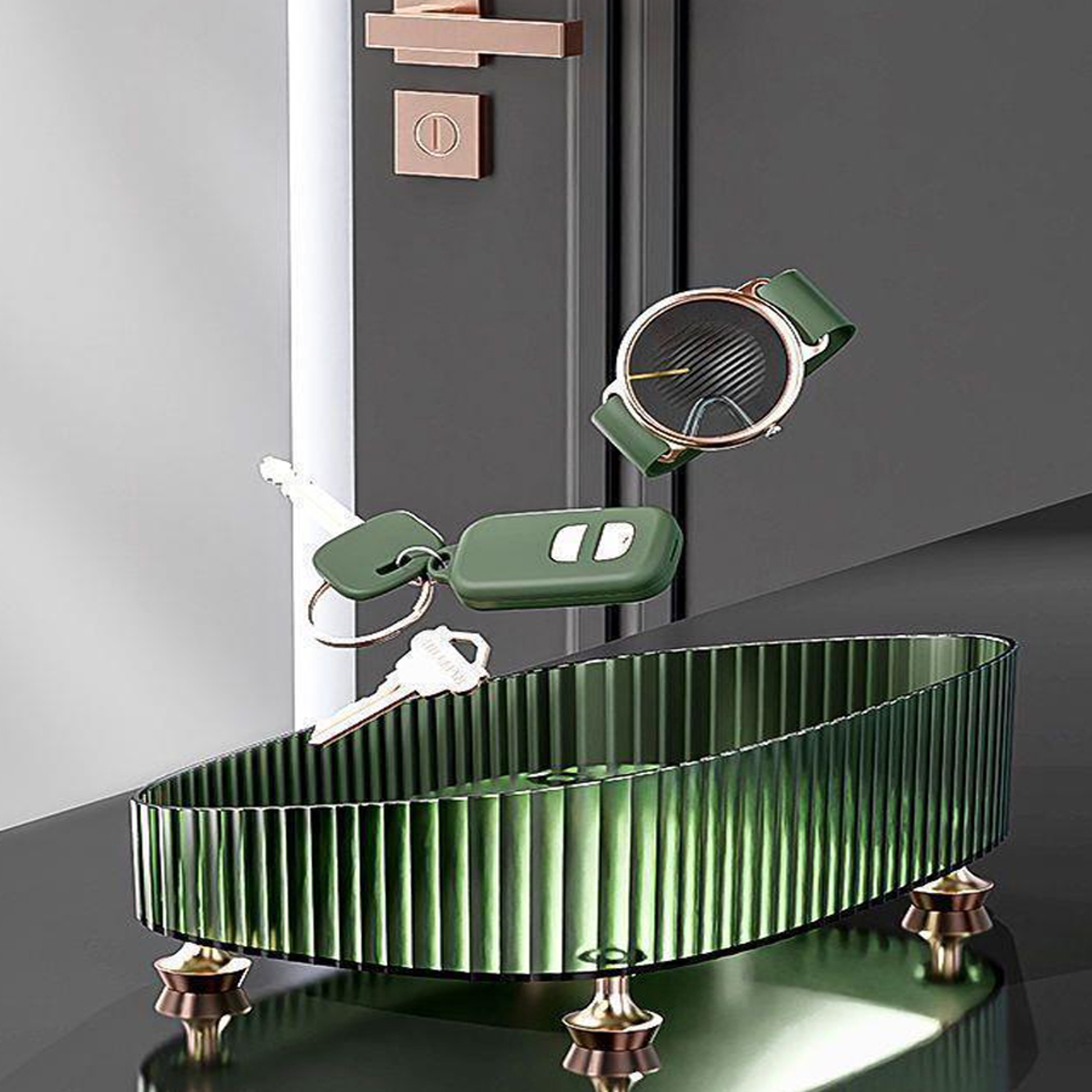 Light Luxury Perfume Organizer Tray For Vanity Bathroom Countertop And Cosmetics 5