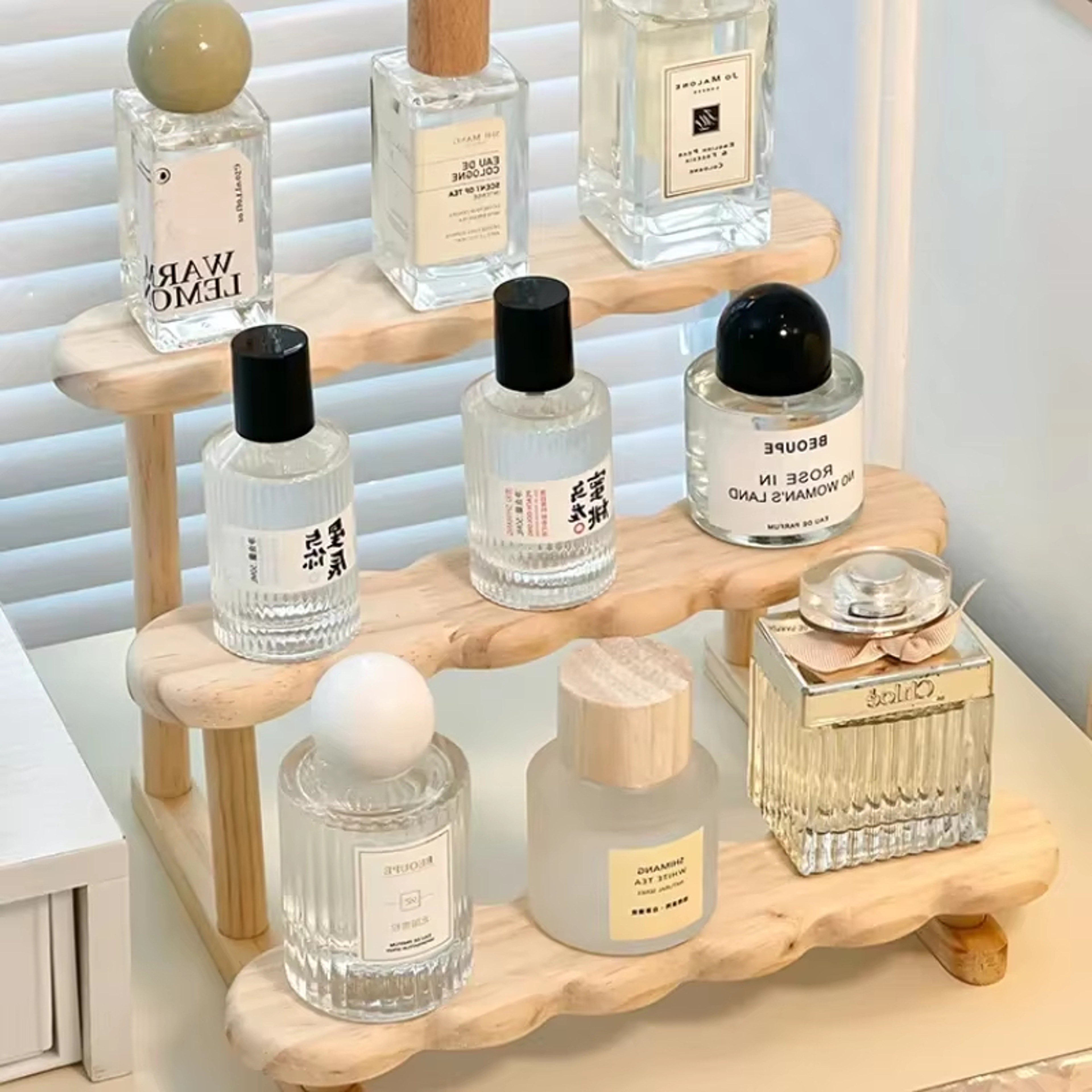 Wooden Display Riser And Perfume Organizer For Collectibles  Decor 3