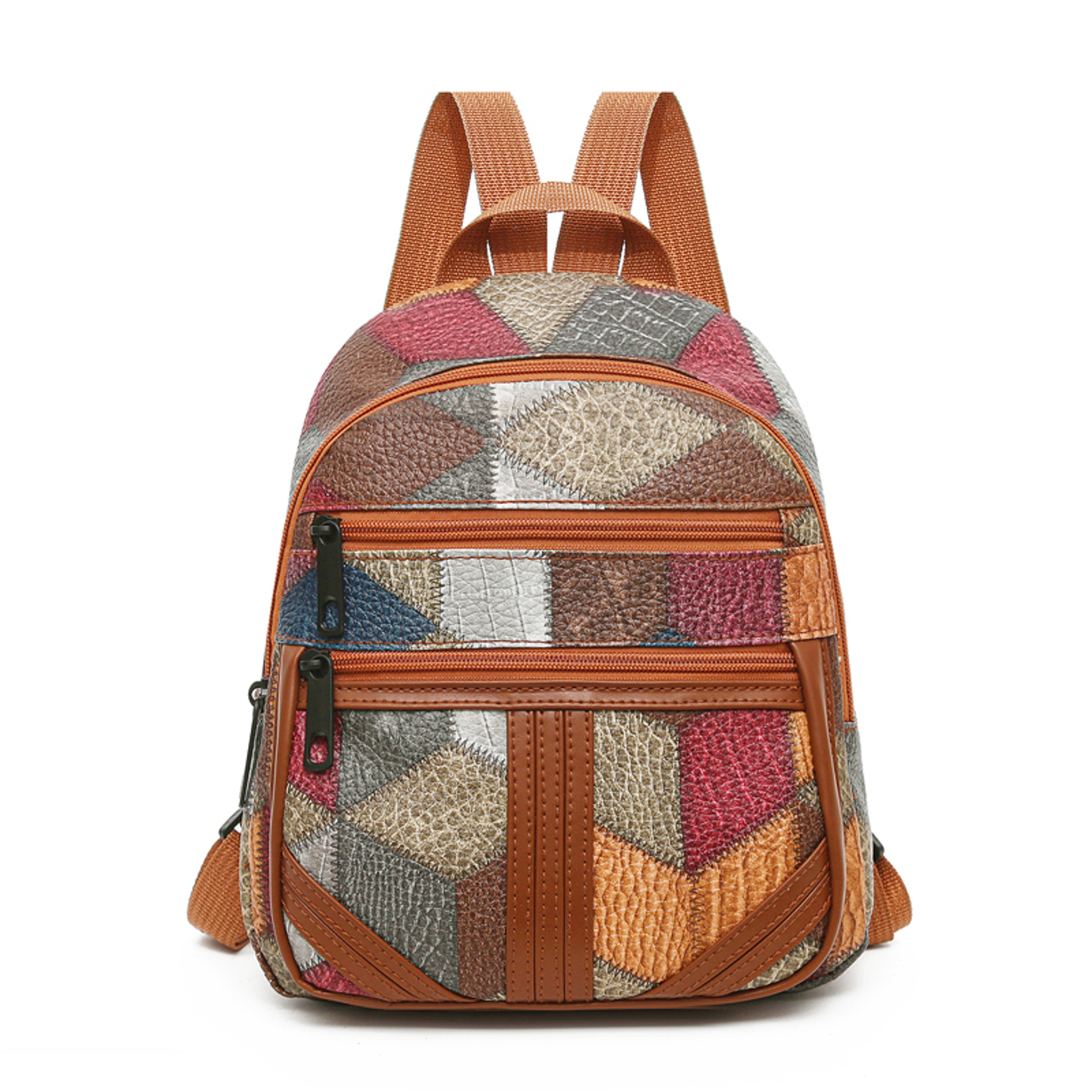 Vintage Patchwork Backpack For Women Lightweight Boho Everyday Bag 4