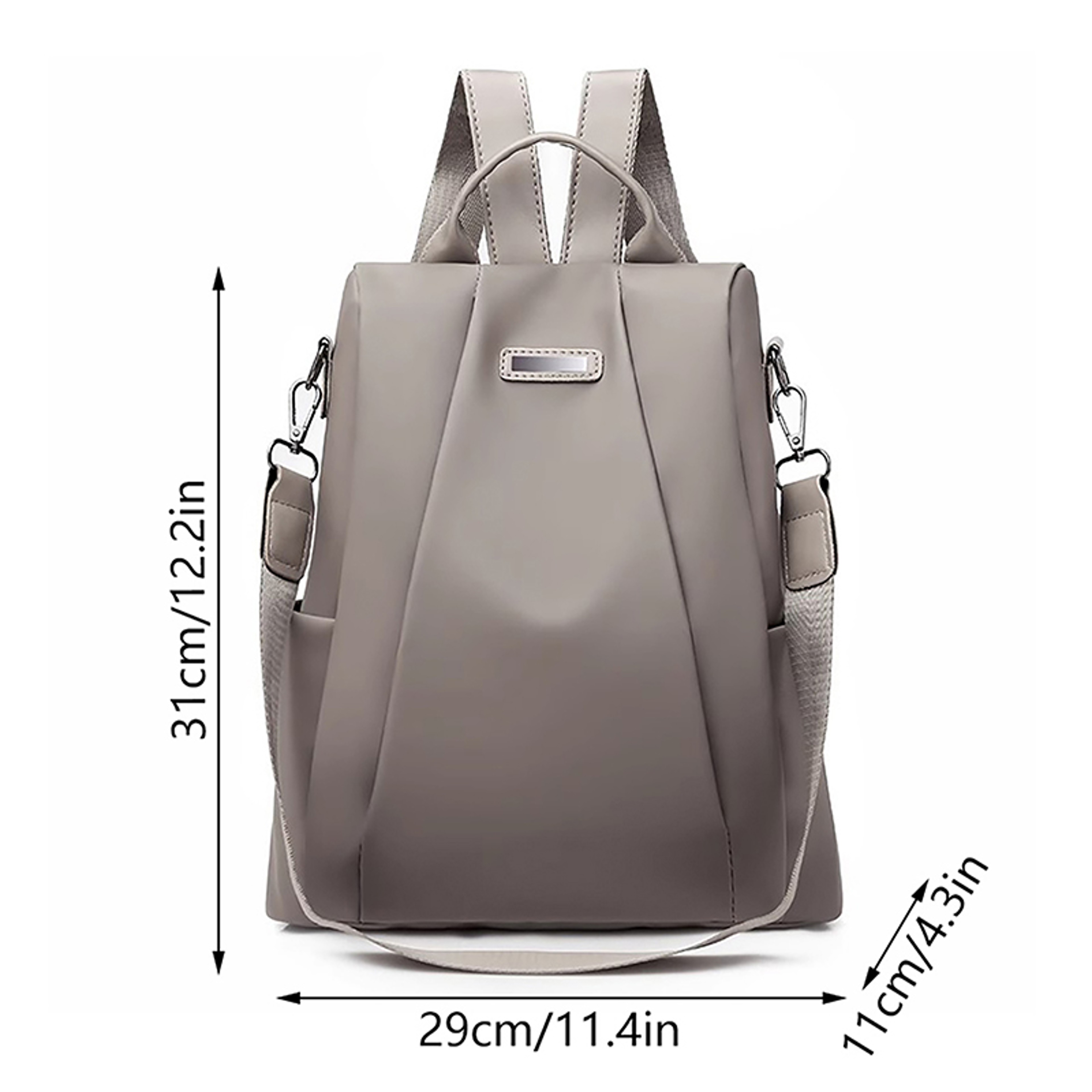 Womens Anti Theft Backpack Convertible Travel Backpack  Shoulder Bag 4