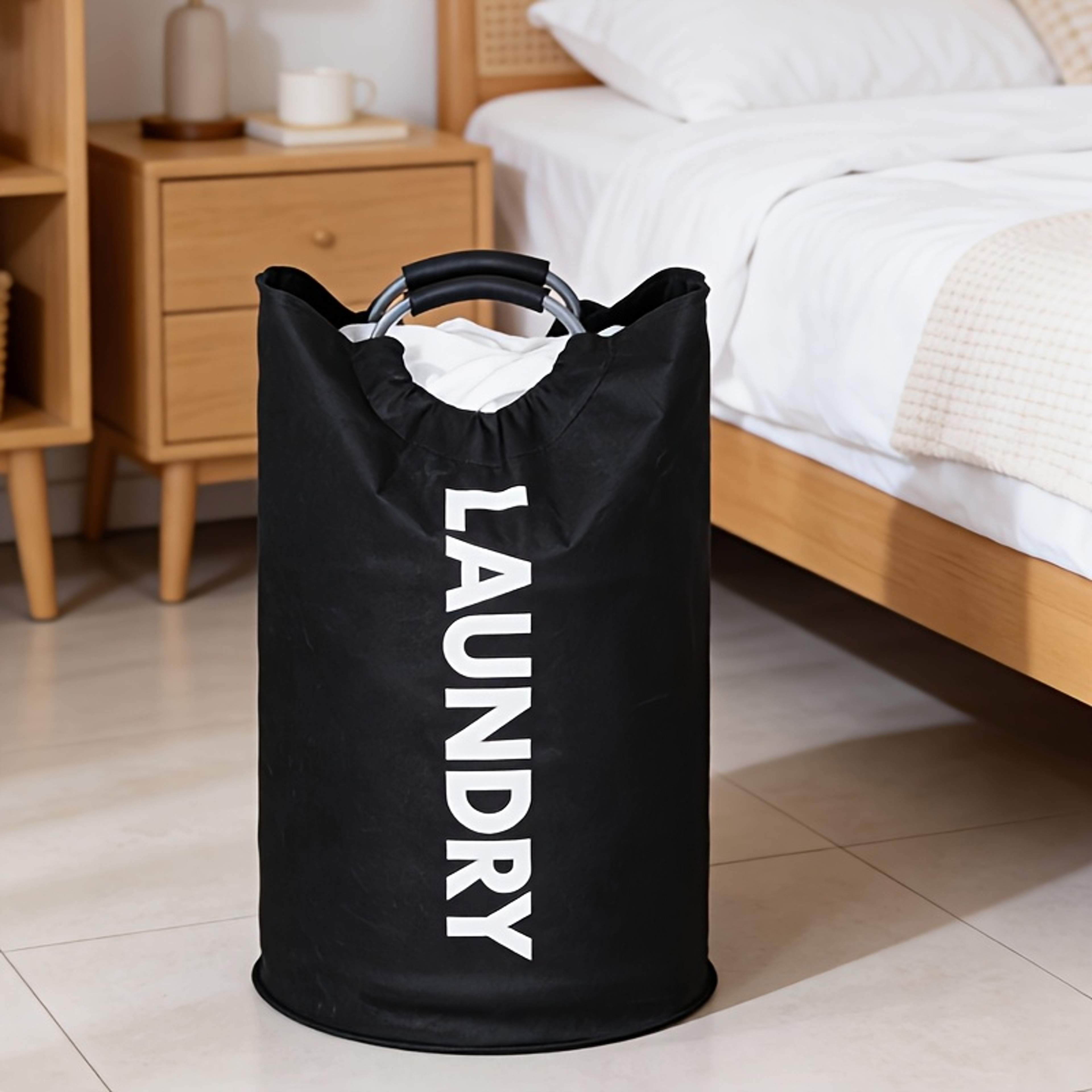 Extra Large Foldable Laundry Basket Sturdy Clothes Storage Hamper 5