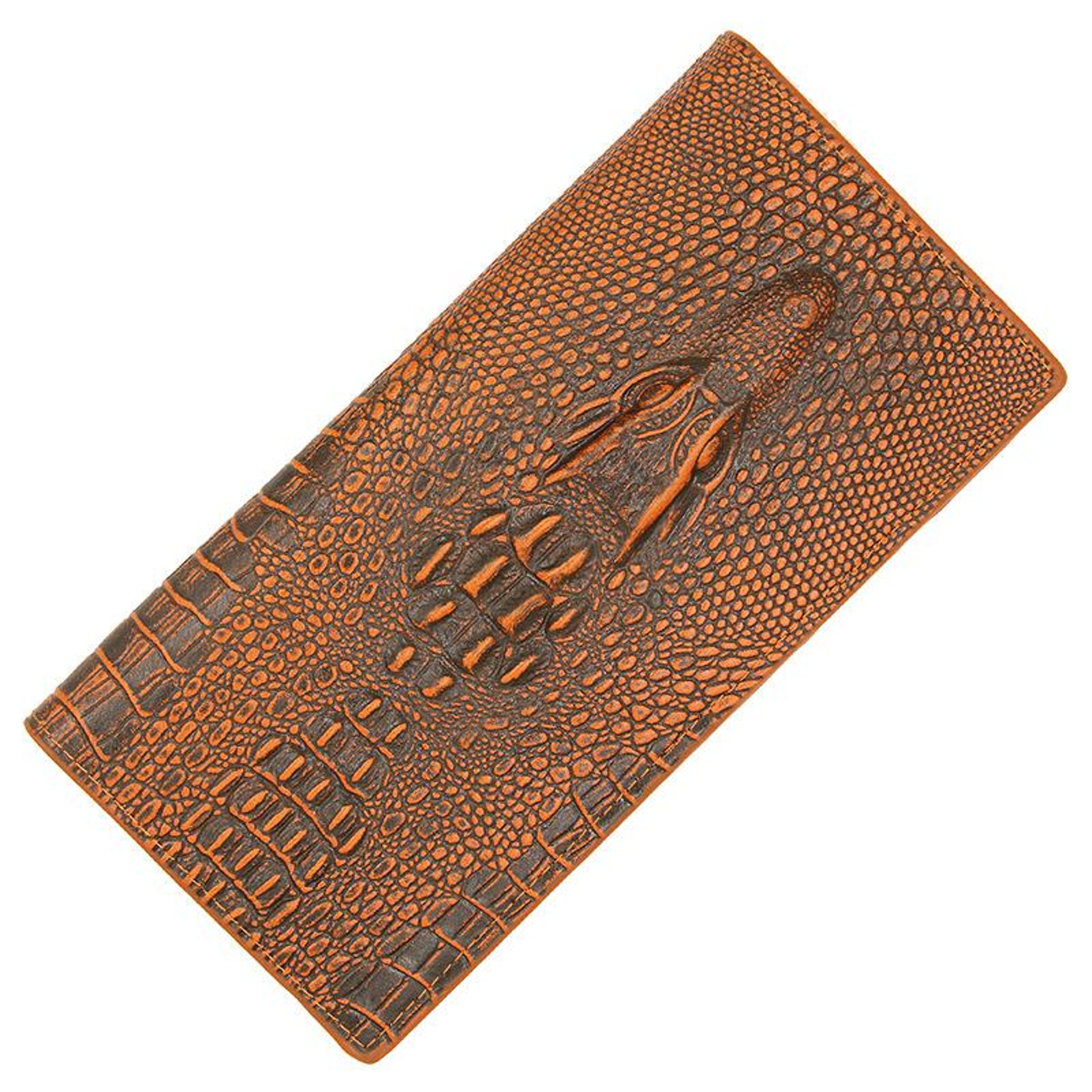Crocodile Pattern Mens Long Wallet Slim PU Leather Clutch & Card Organizer – view 7