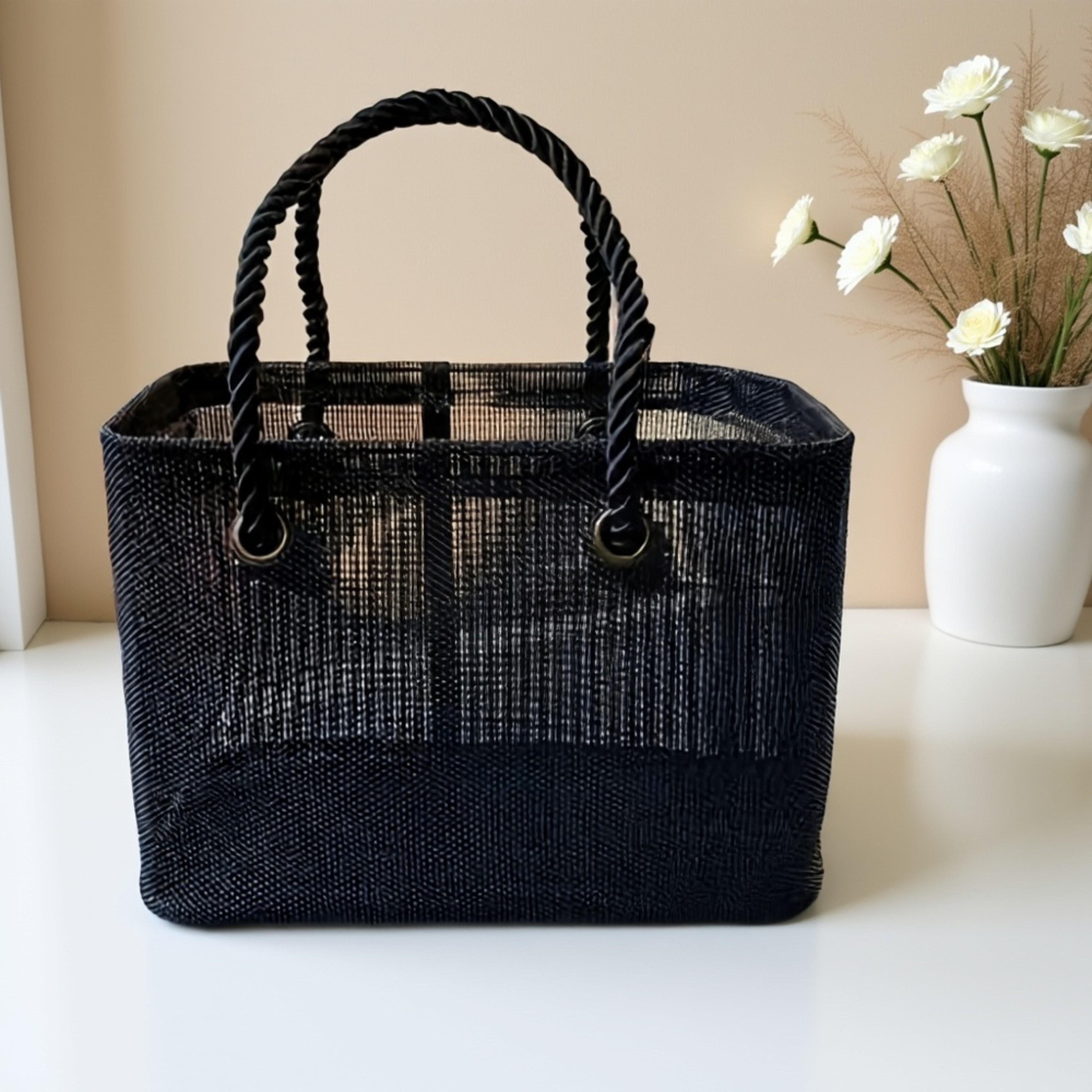 Foldable Mesh Beach Bag Lightweight Travel Tote  Laundry Storage Bag 2