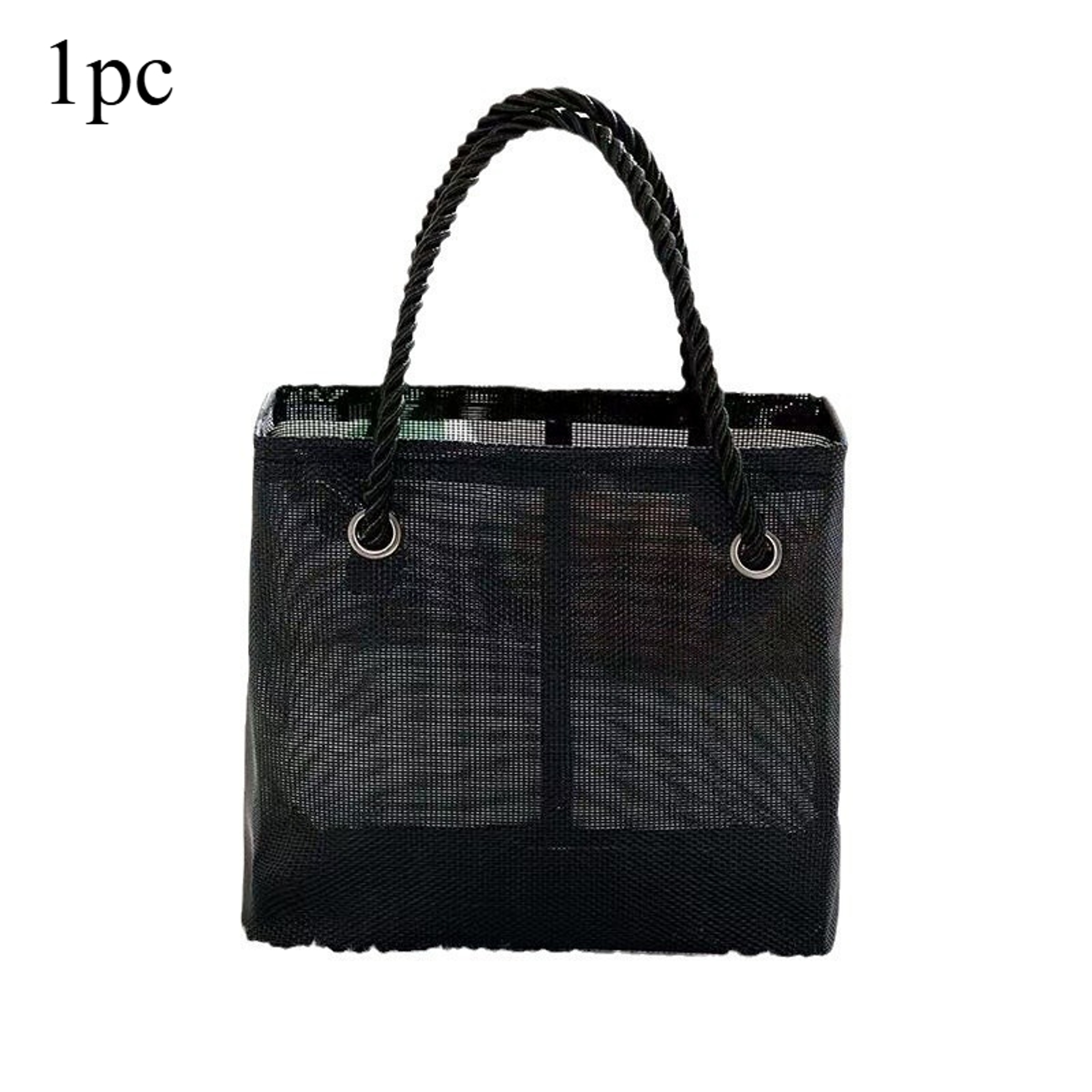 Foldable Mesh Beach Bag Lightweight Travel Tote  Laundry Storage Bag 0