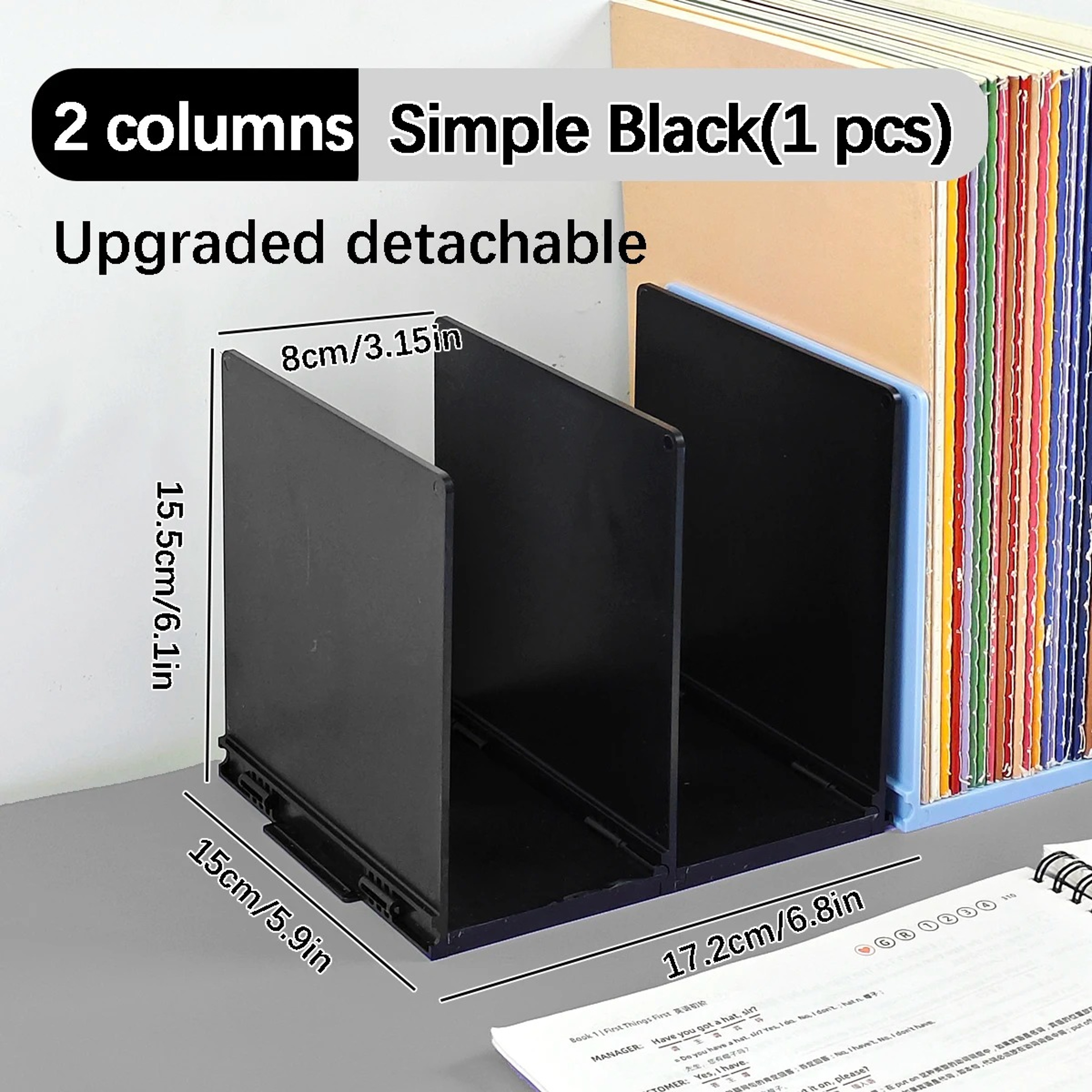 Adjustable Foldable Bookends Desktop Book Organizer And Space Saving Book Holder 3